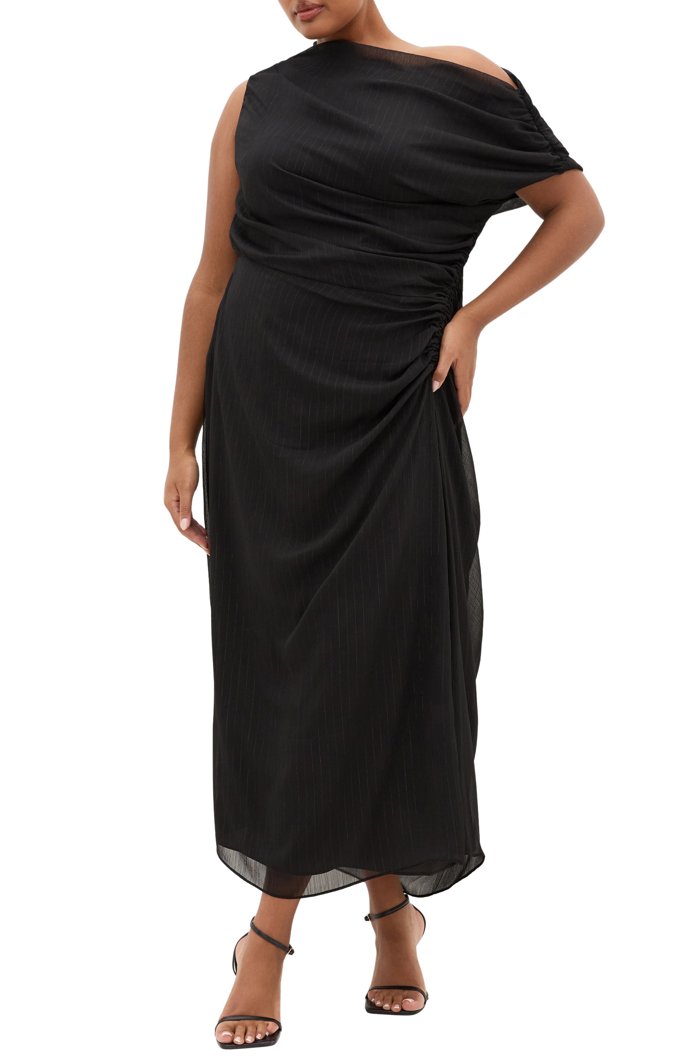 VIvid One-Shoulder Maxi Dress - image 1