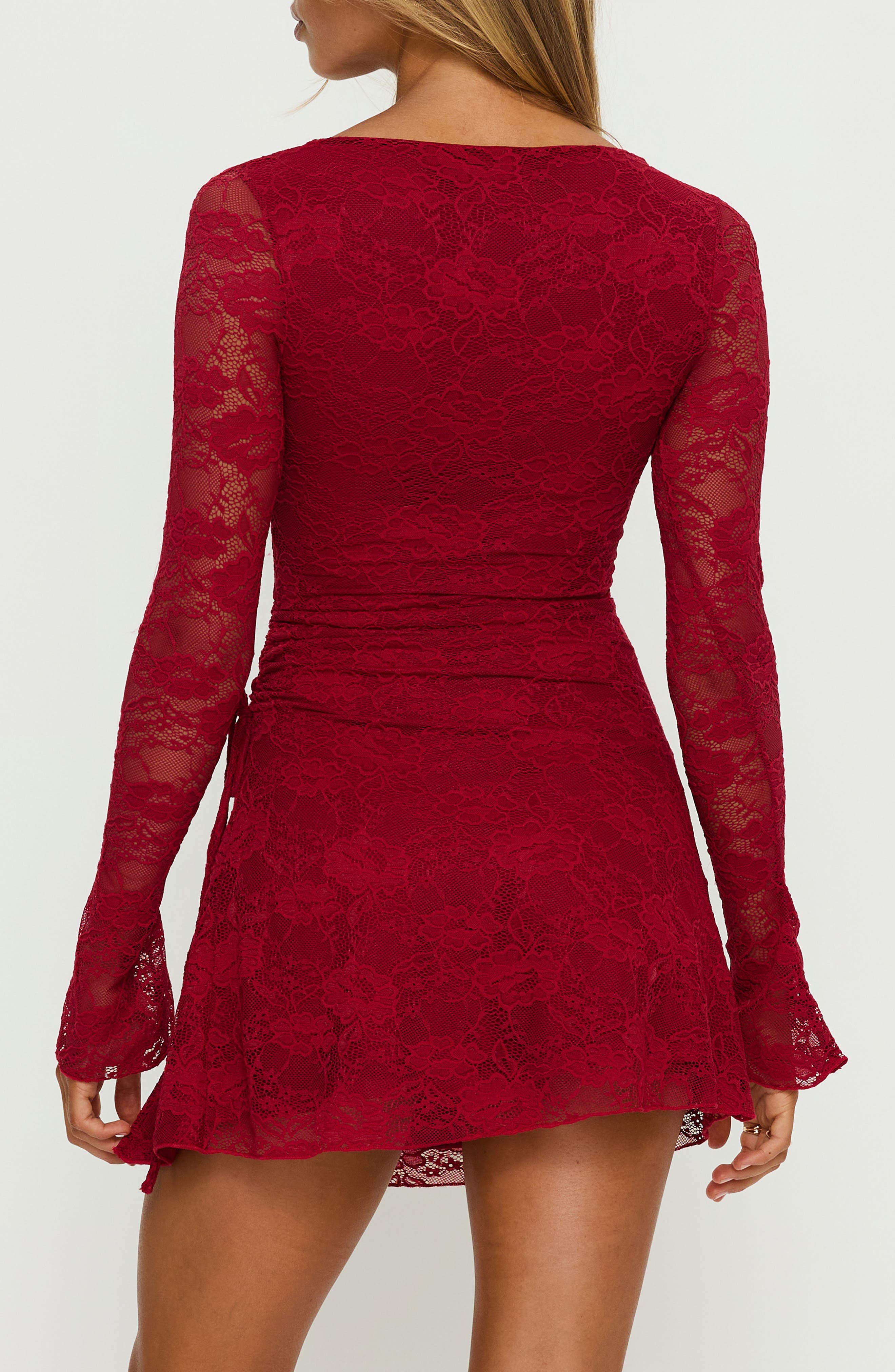 Airaella Long Sleeve Lace Minidress - image 2