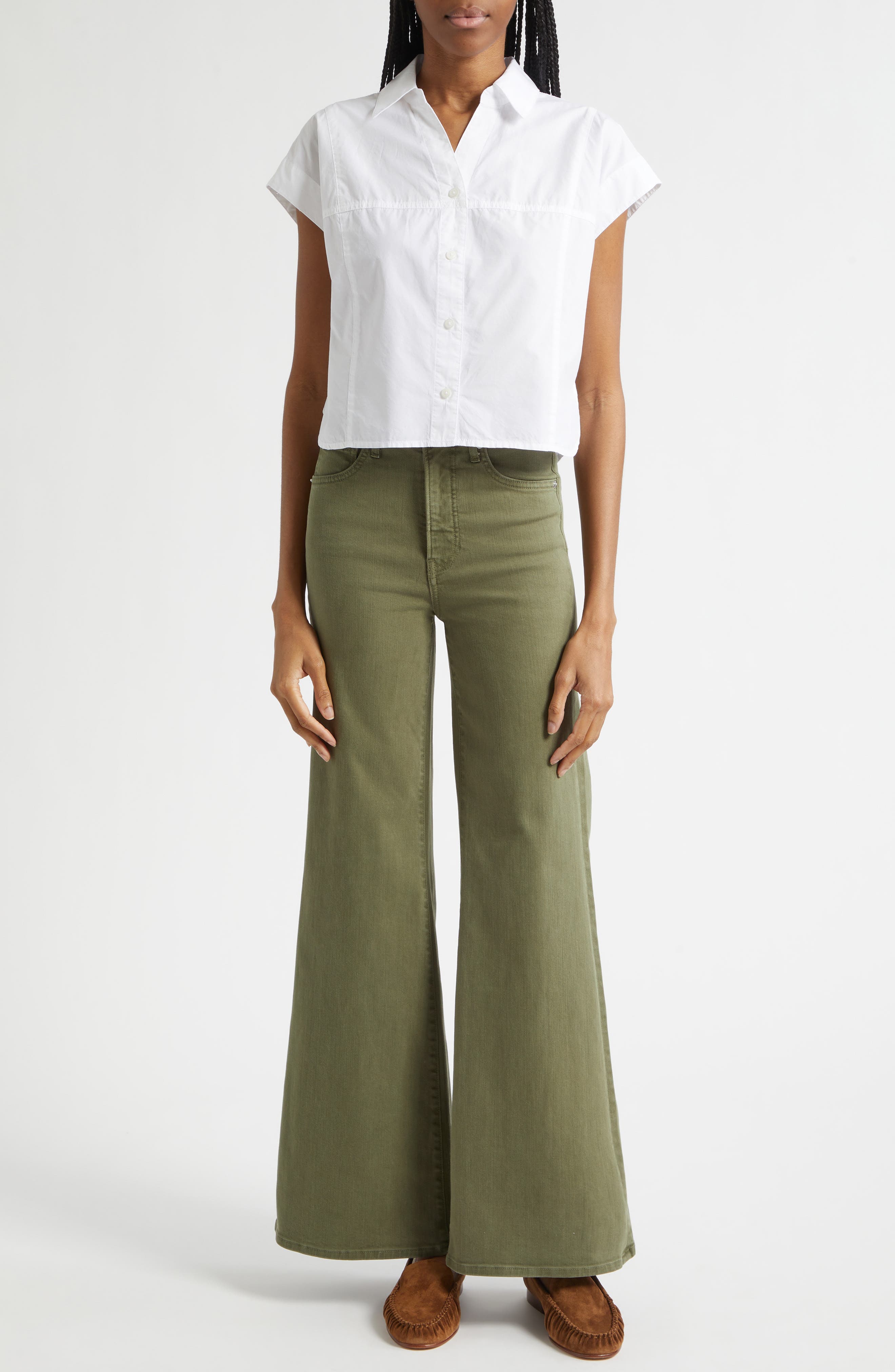 Nestor Button-Up Crop Top - image 2