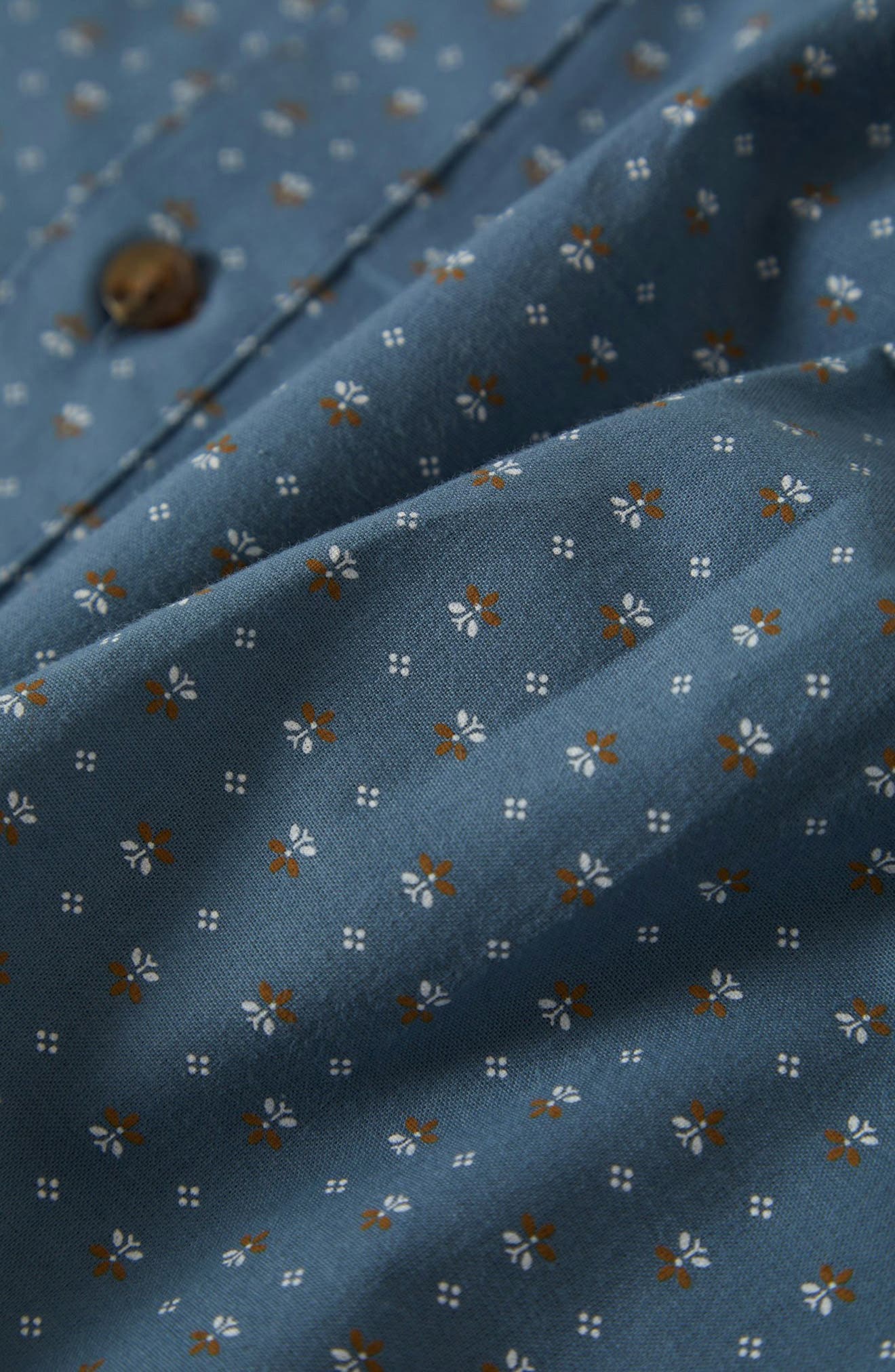 Charter Print Short Sleeve Button-Up Shirt - image 2