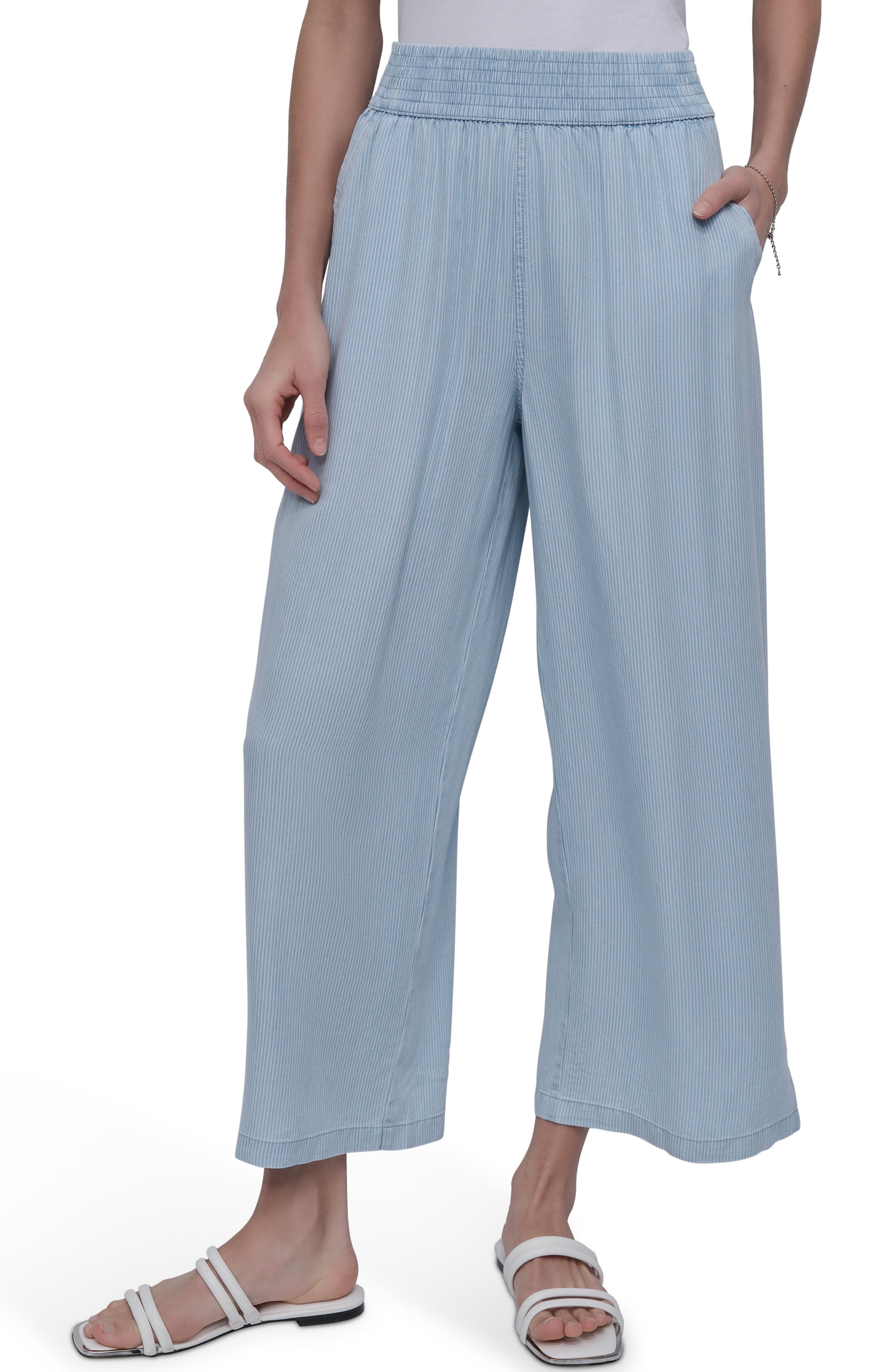 Wide Leg Ankle Crop Pants - image 1