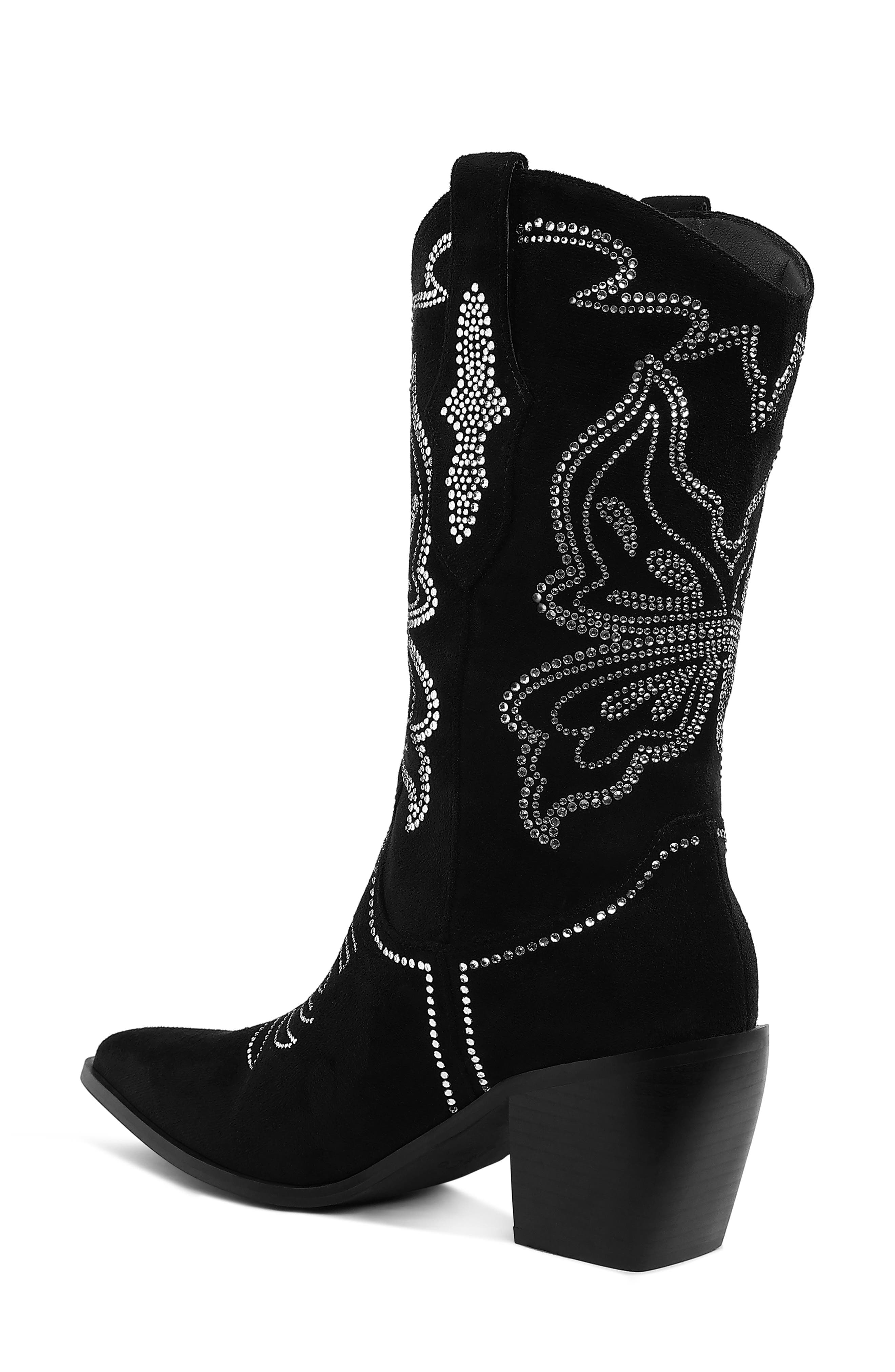 Latafa Rhinestone Western Boot - image 2