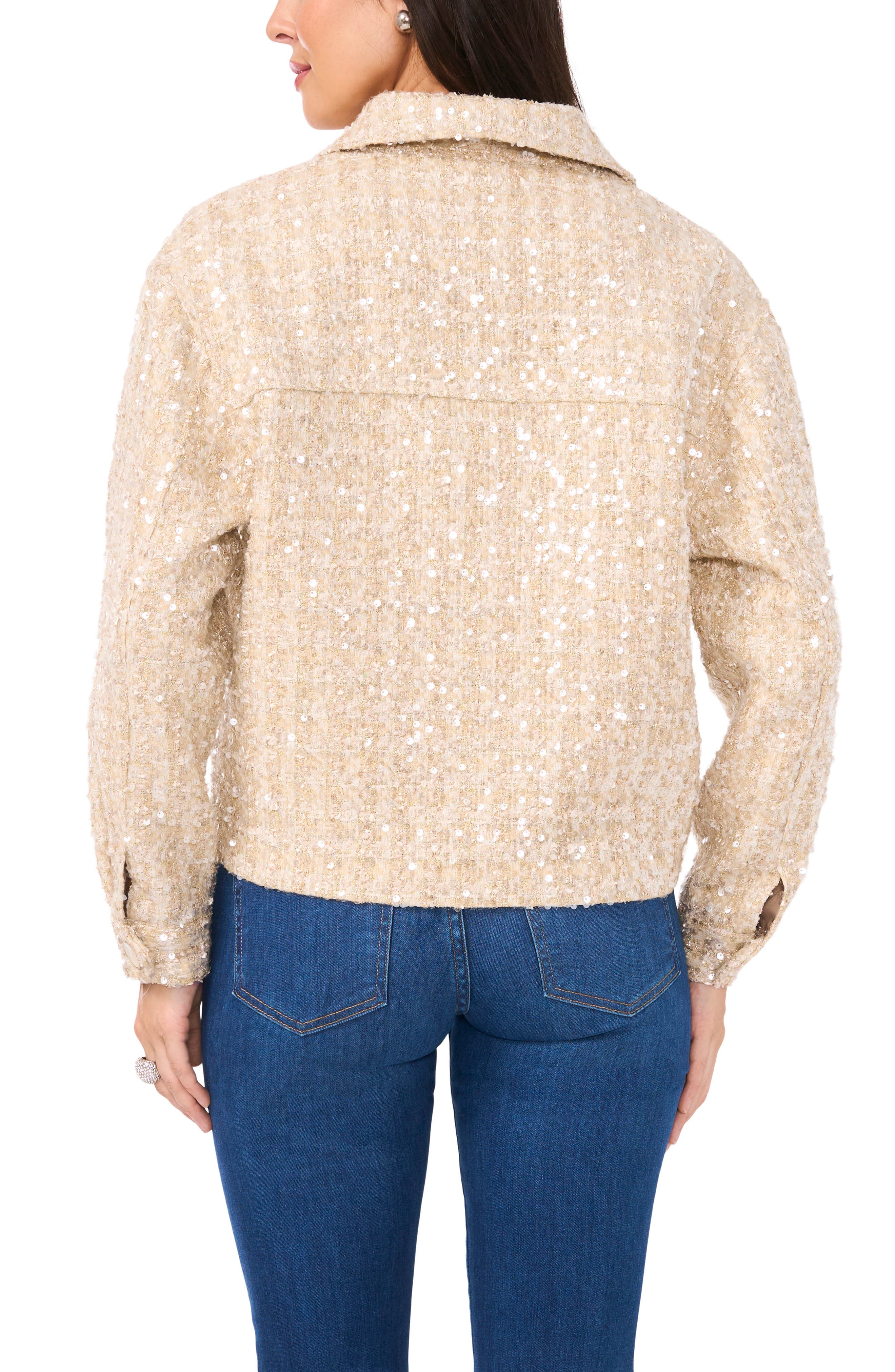 Sequin Tweed Jacket - image 2
