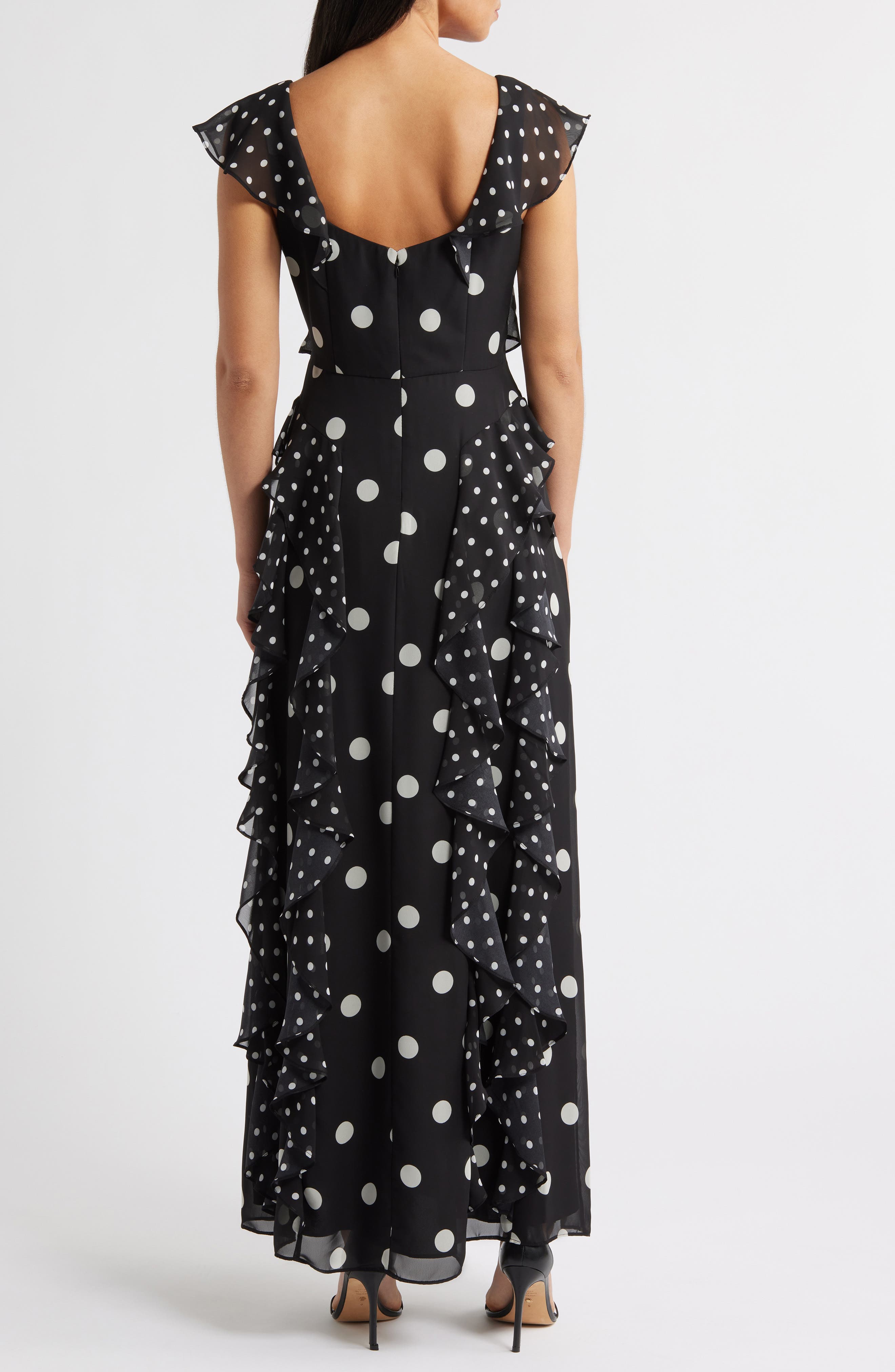 Mixed Polka Dot Maxi Dress - image 2