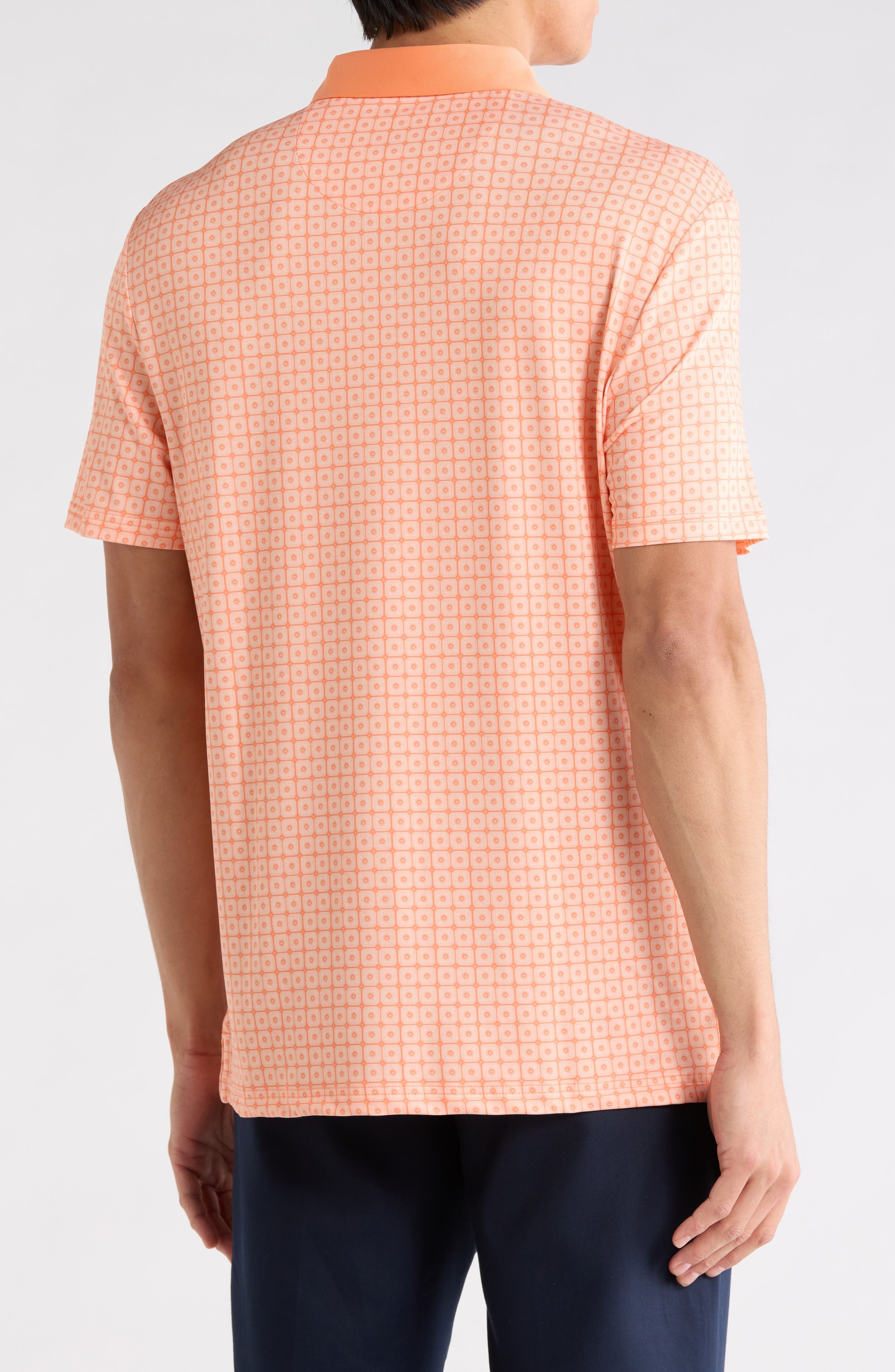 Layered Windowpane Print Knit Polo - image 4