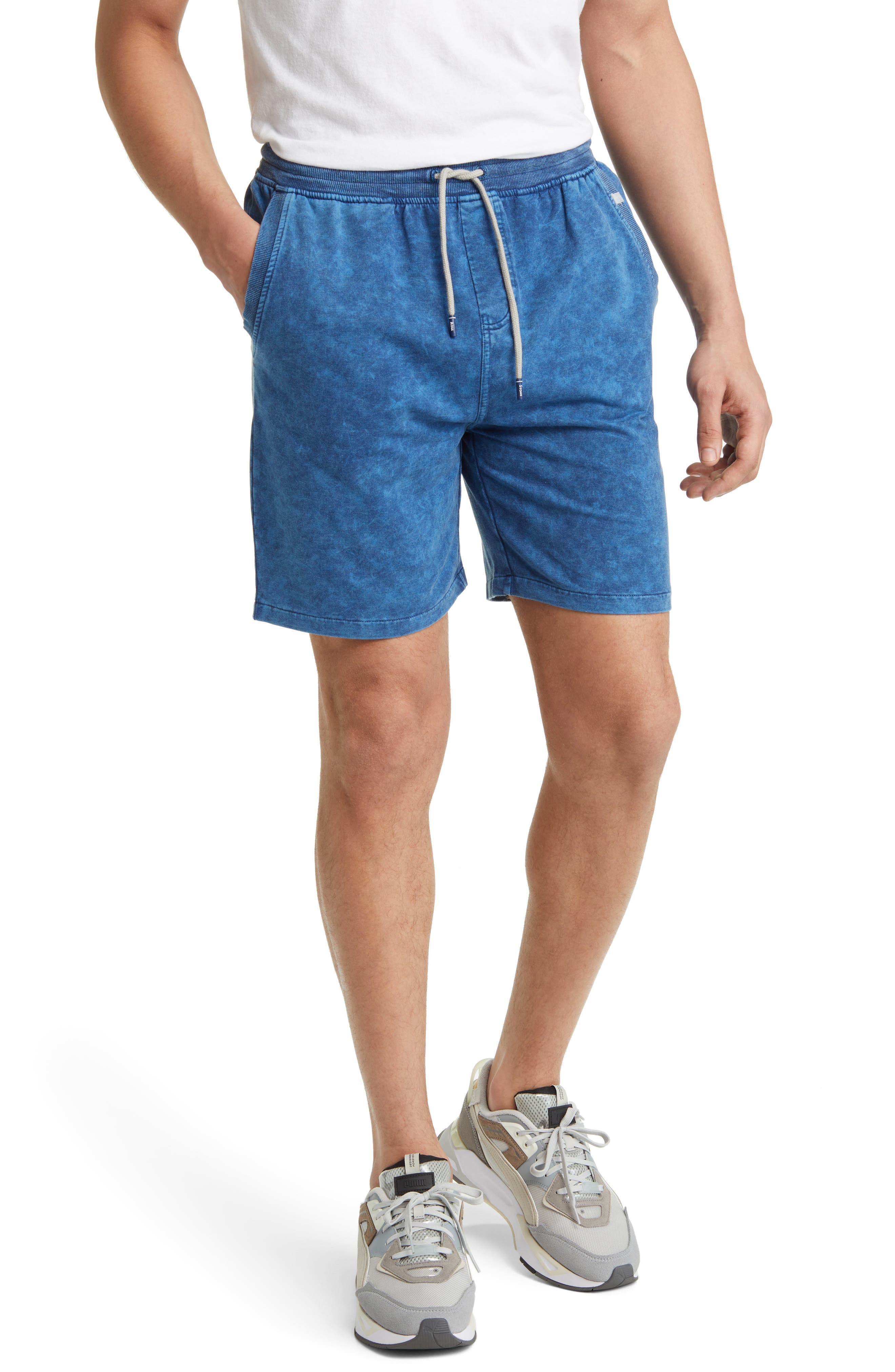 Acid Wash Fleece Shorts - image 1