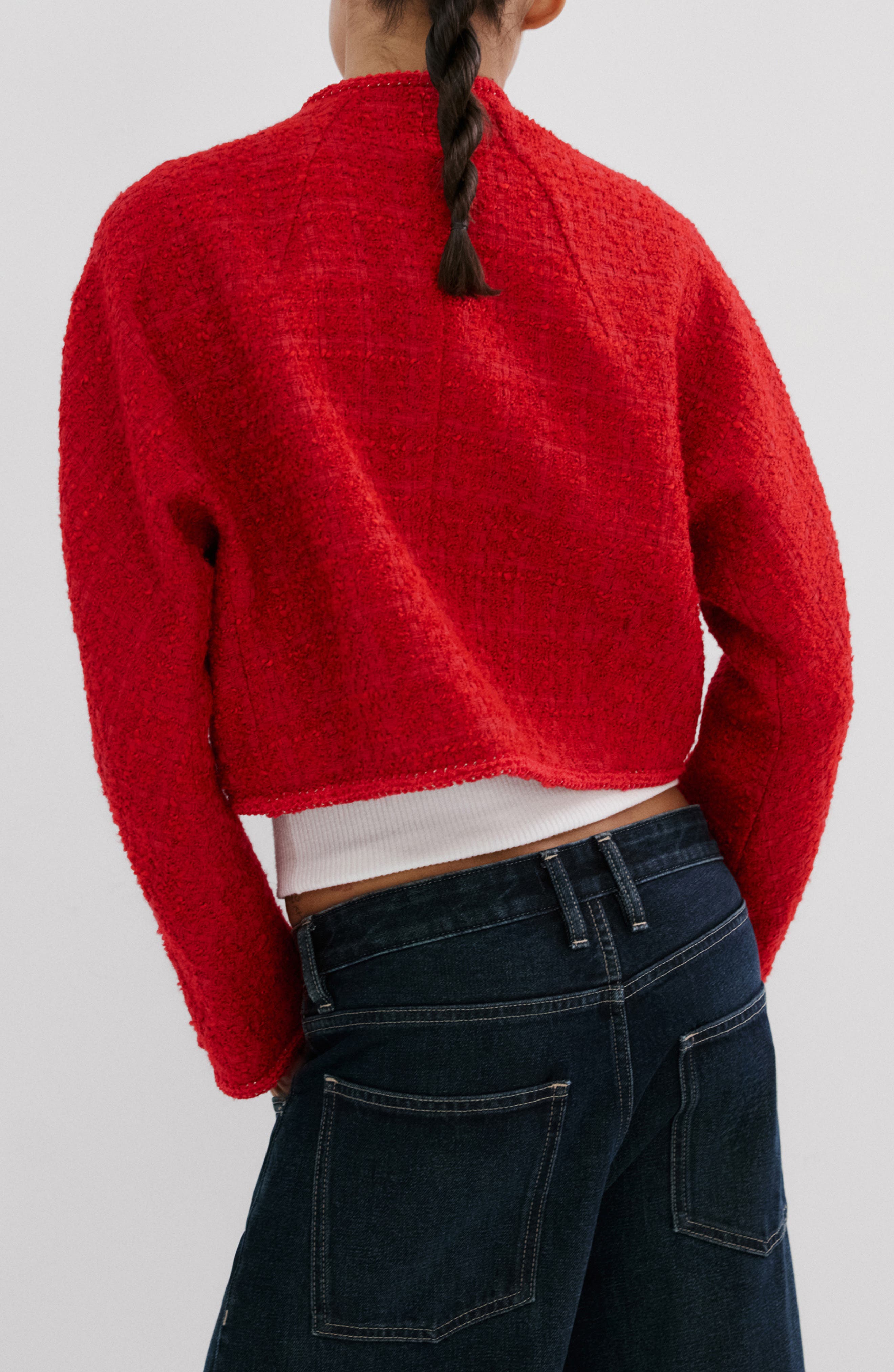Jewel Button Tweed Jacket - image 2