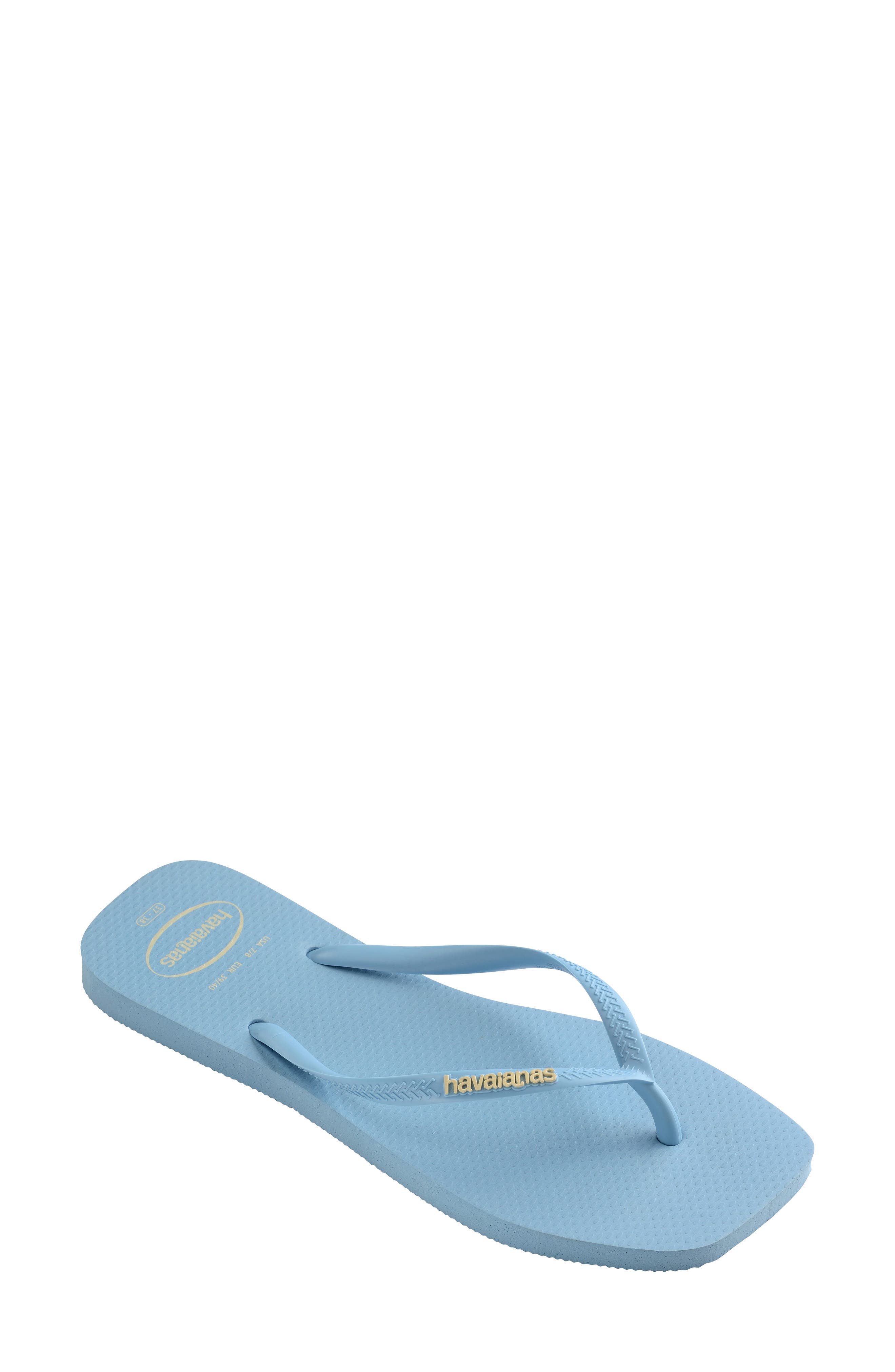 Slim Square Logo Flip Flop