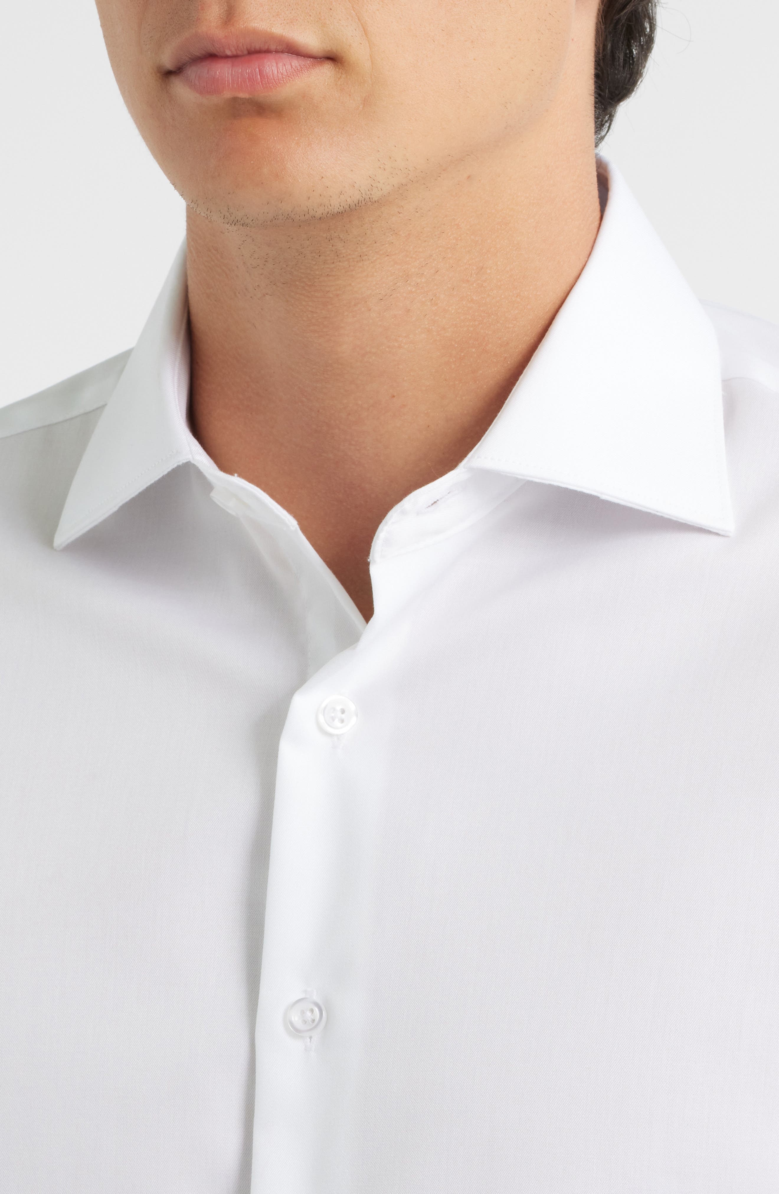 Trim Fit Twill Dress Shirt - image 2