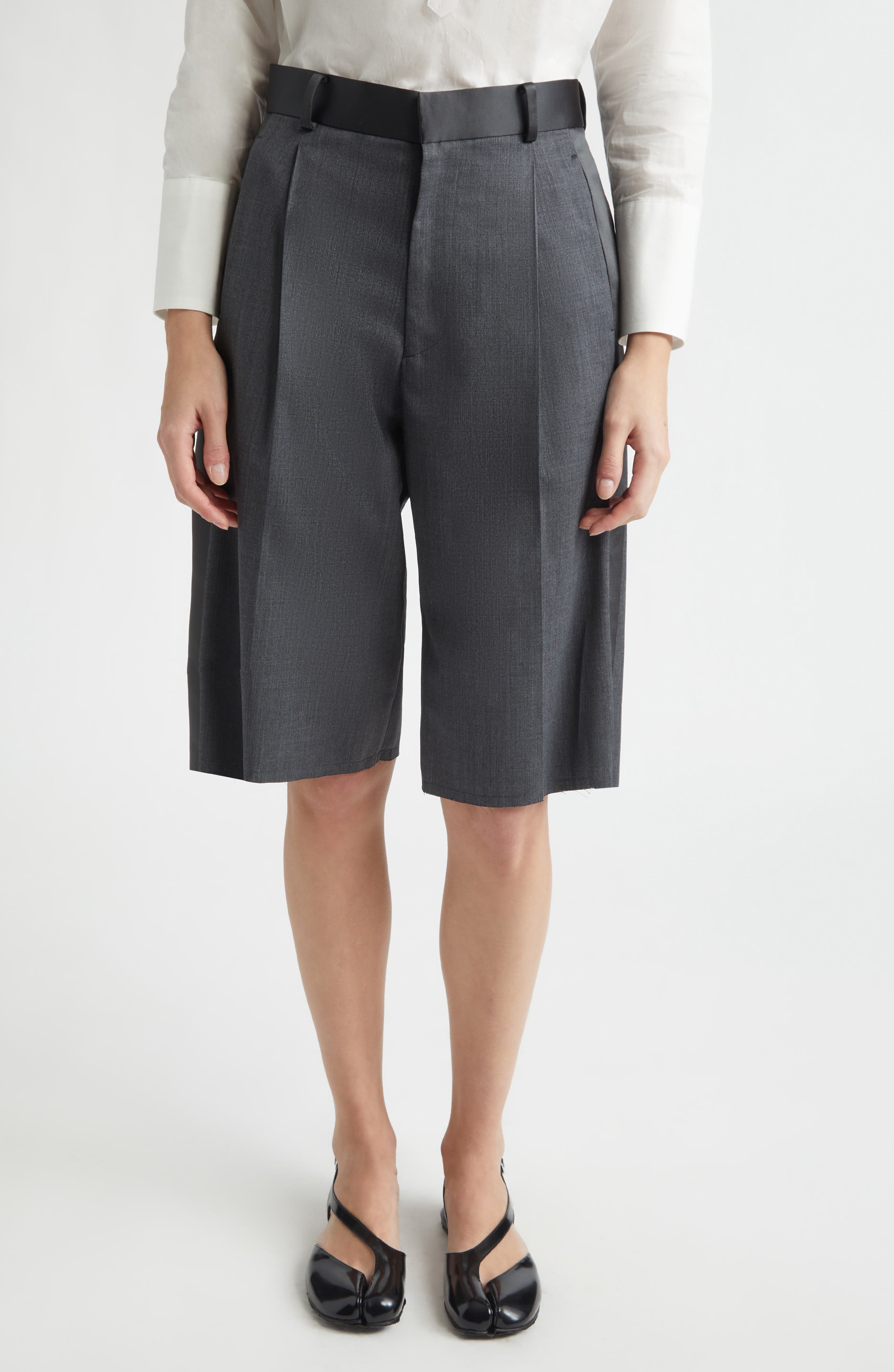 Wool Blend Shorts - image 1