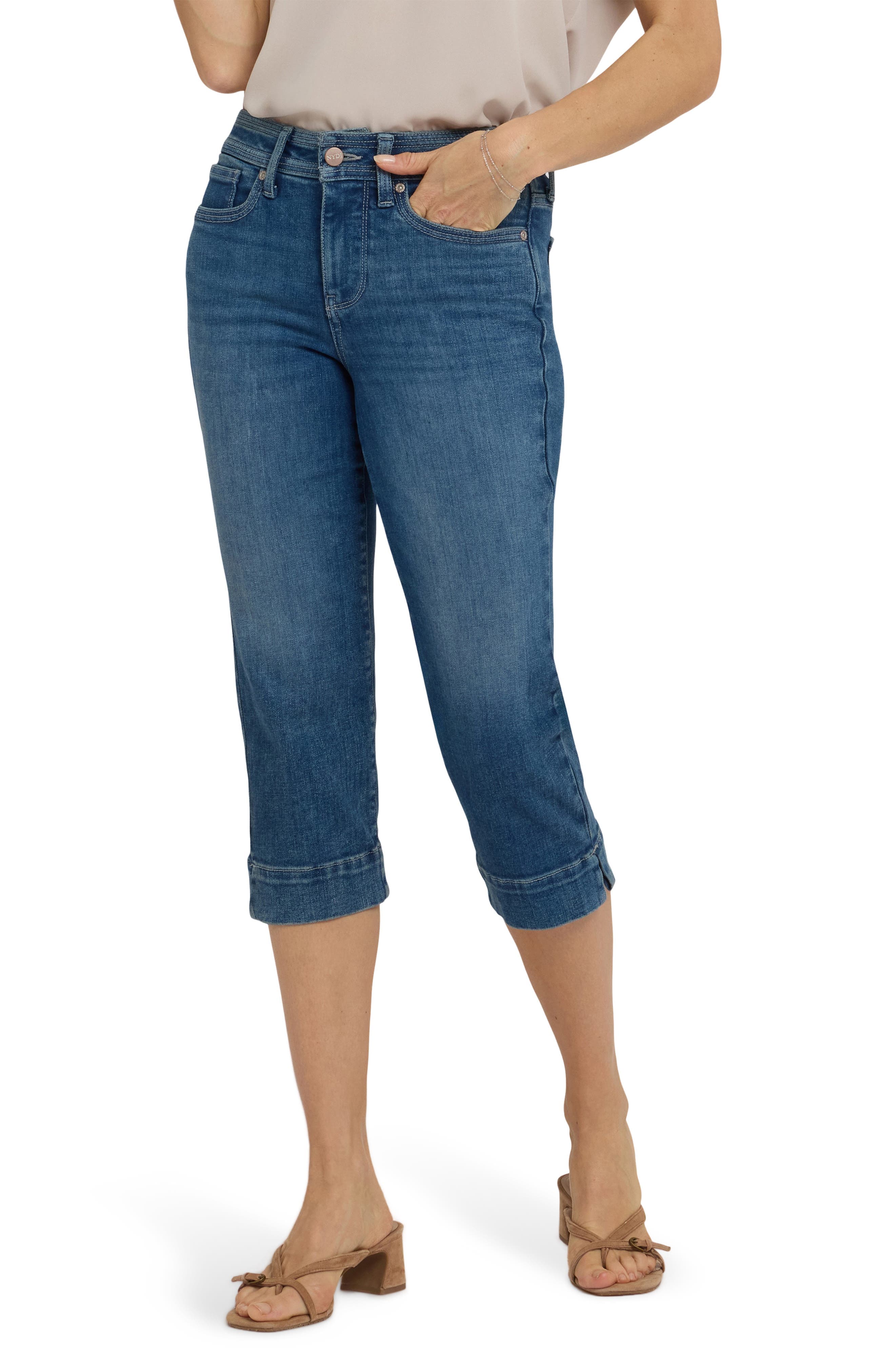 Marilyn Triple Stitch Crop Straight Leg Jeans - image 3