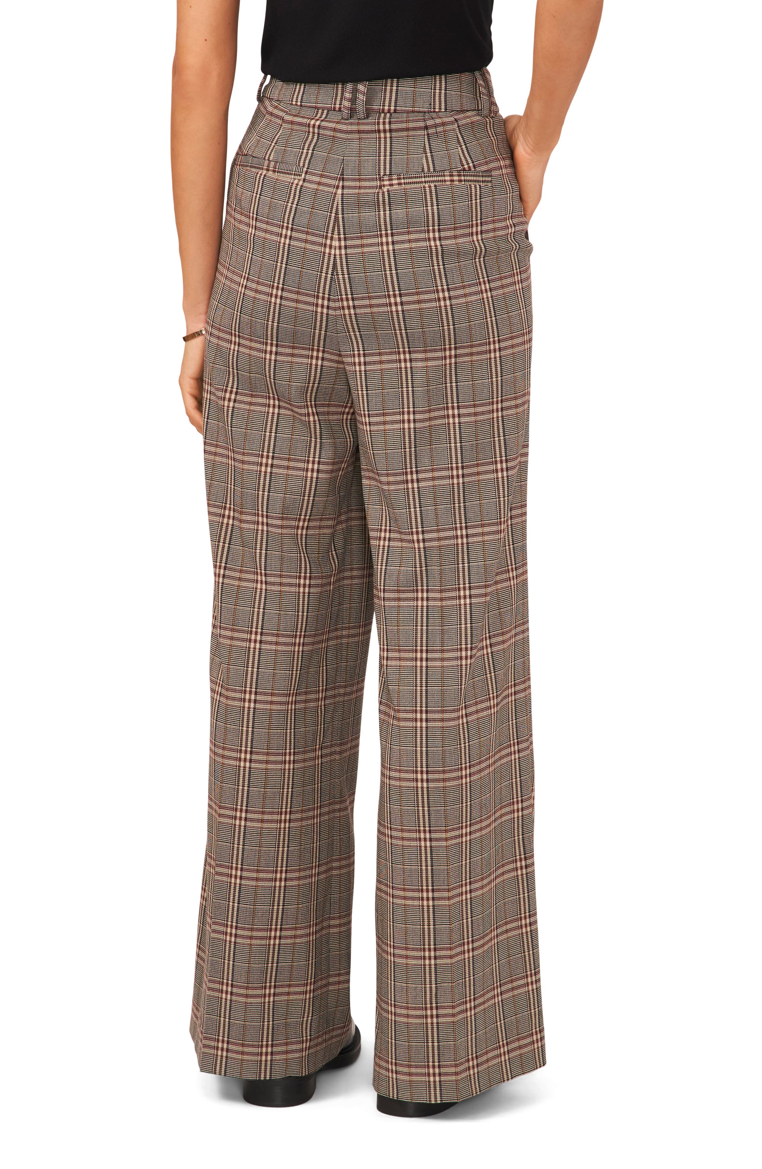 Plaid High Waist Wide Leg Pants - image 2