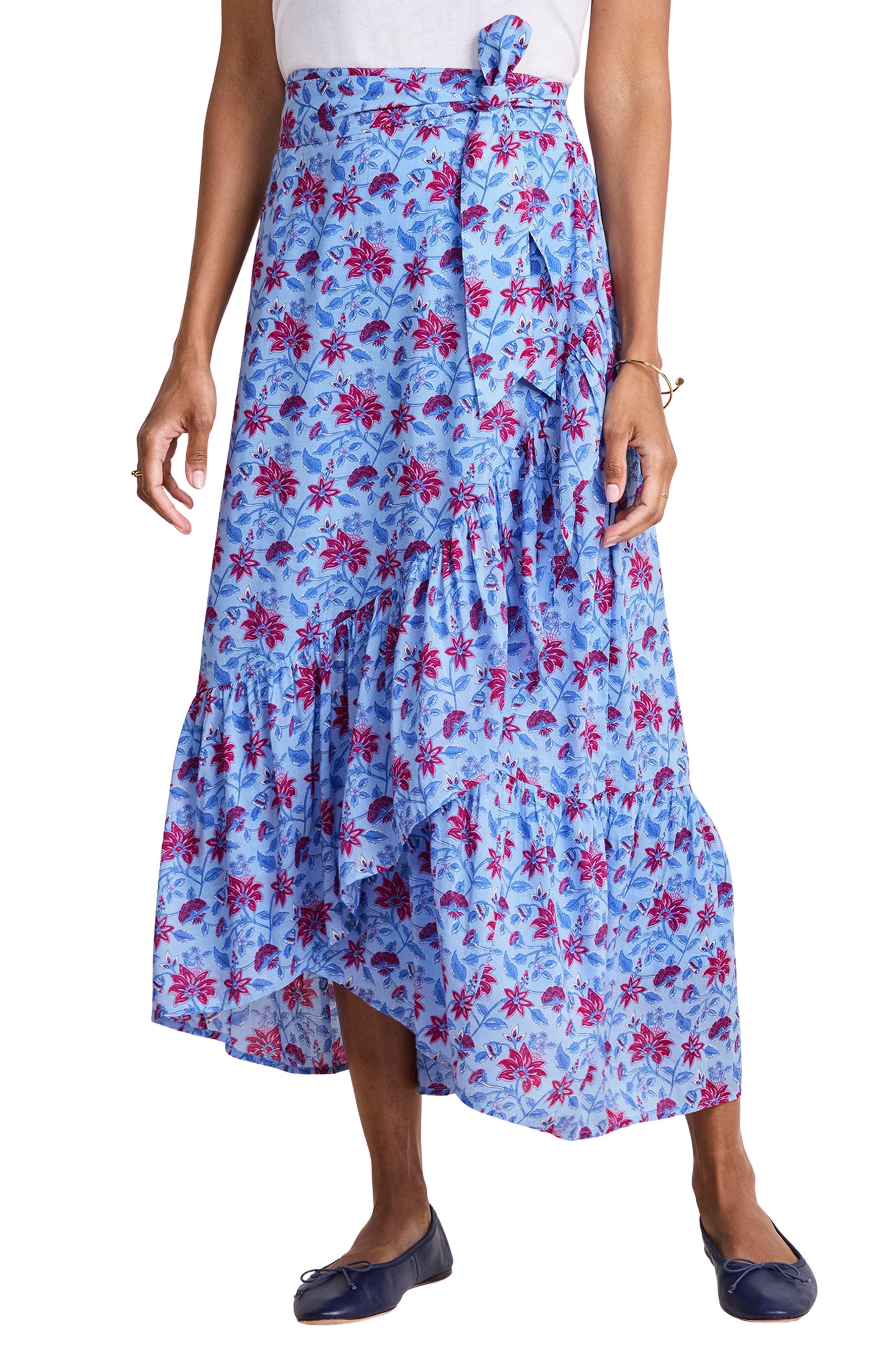 Katama Faux Wrap Maxi Skirt - image 1