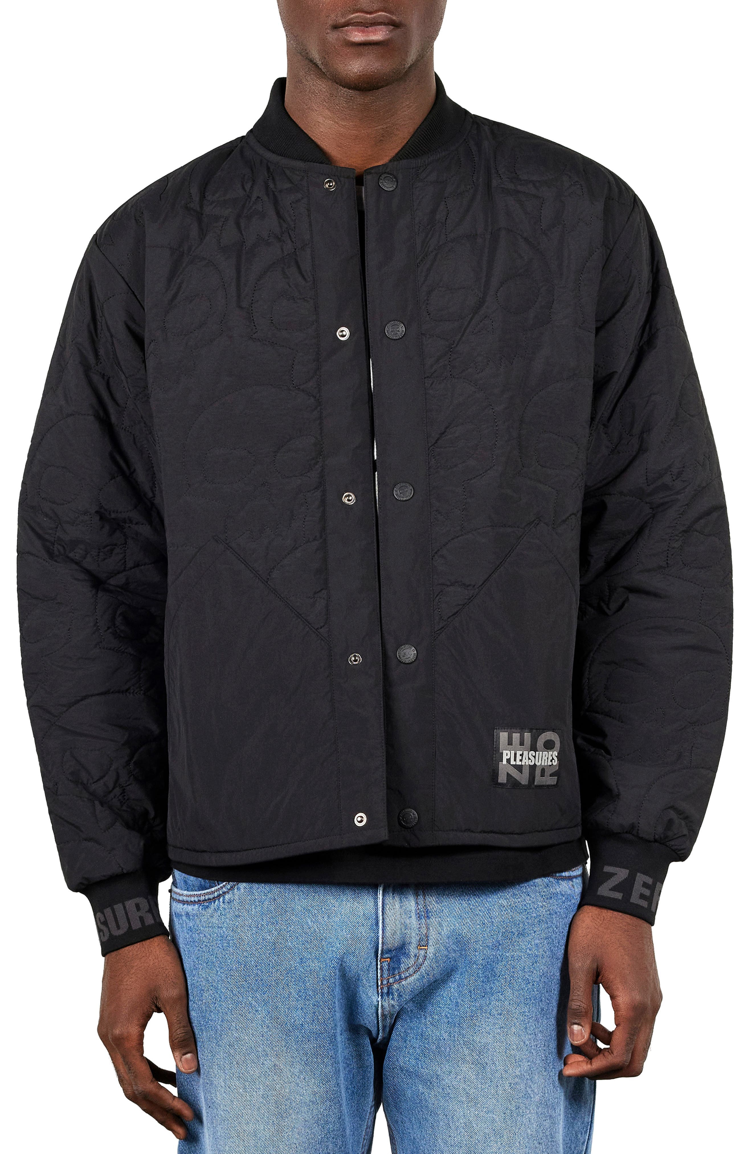X Zero Skateboards Thomas Quilted Bomber Jacket - image 1