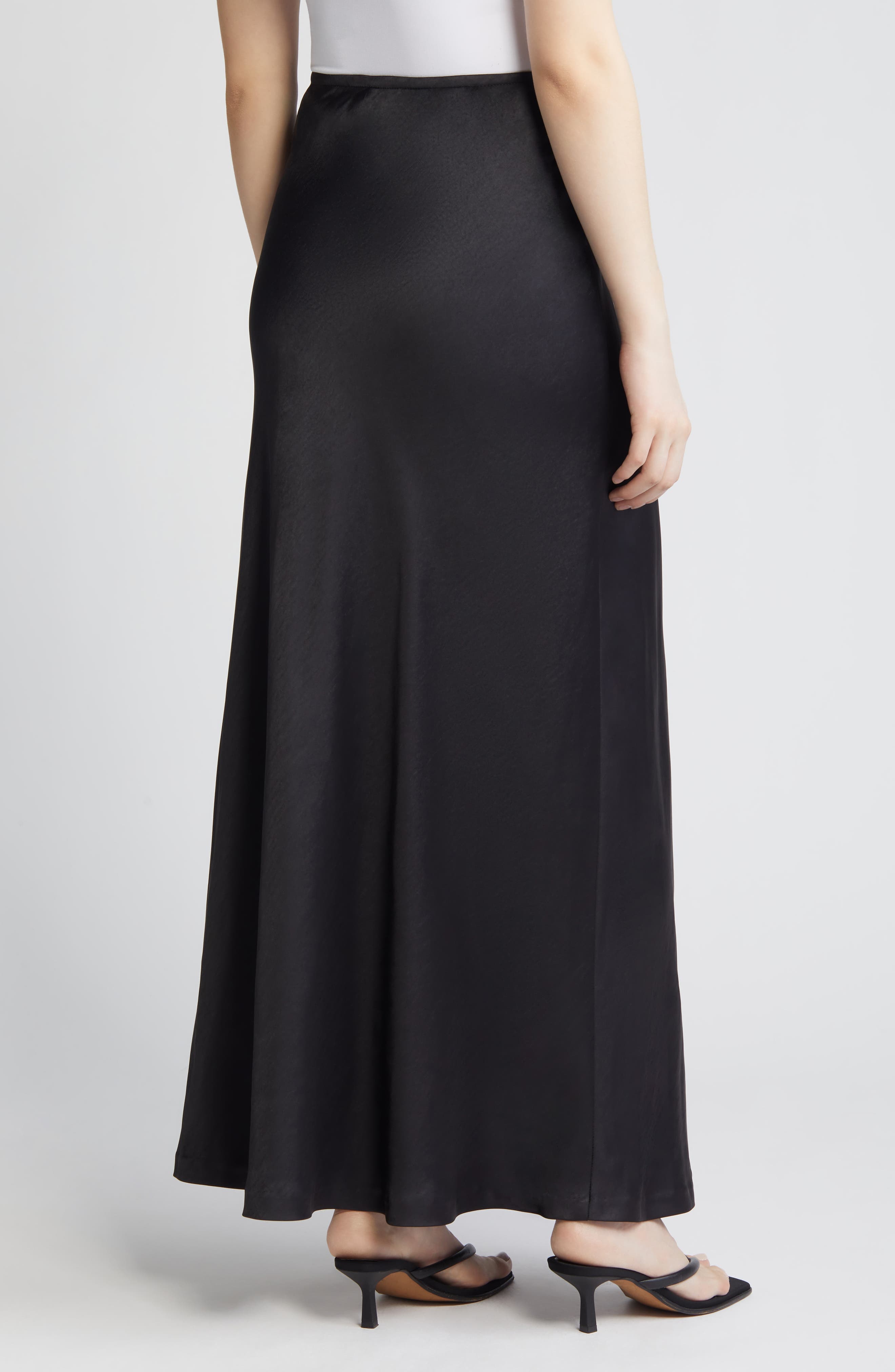 Dominique Satin Maxi Skirt - image 2
