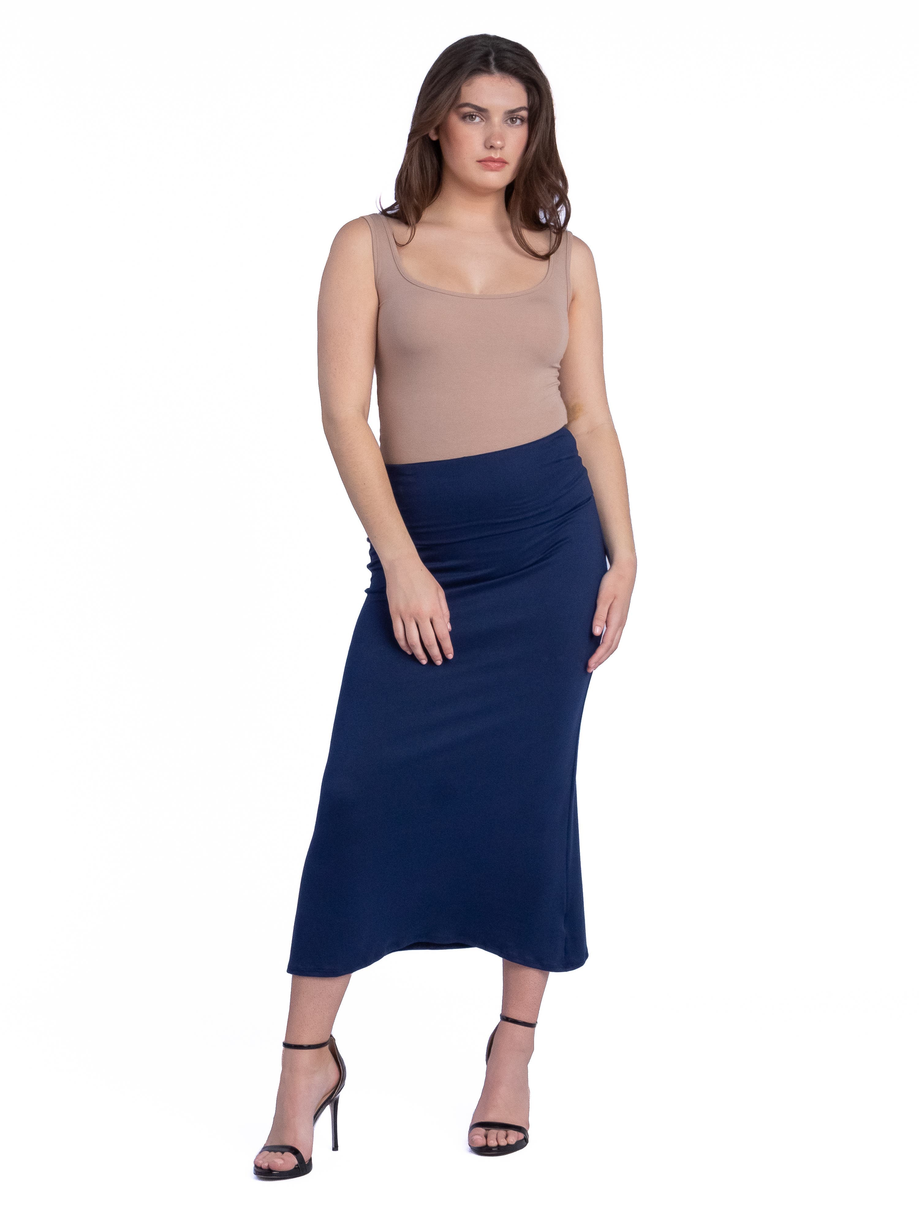Petite Comfortable Foldover Maxi Skirt - image 5