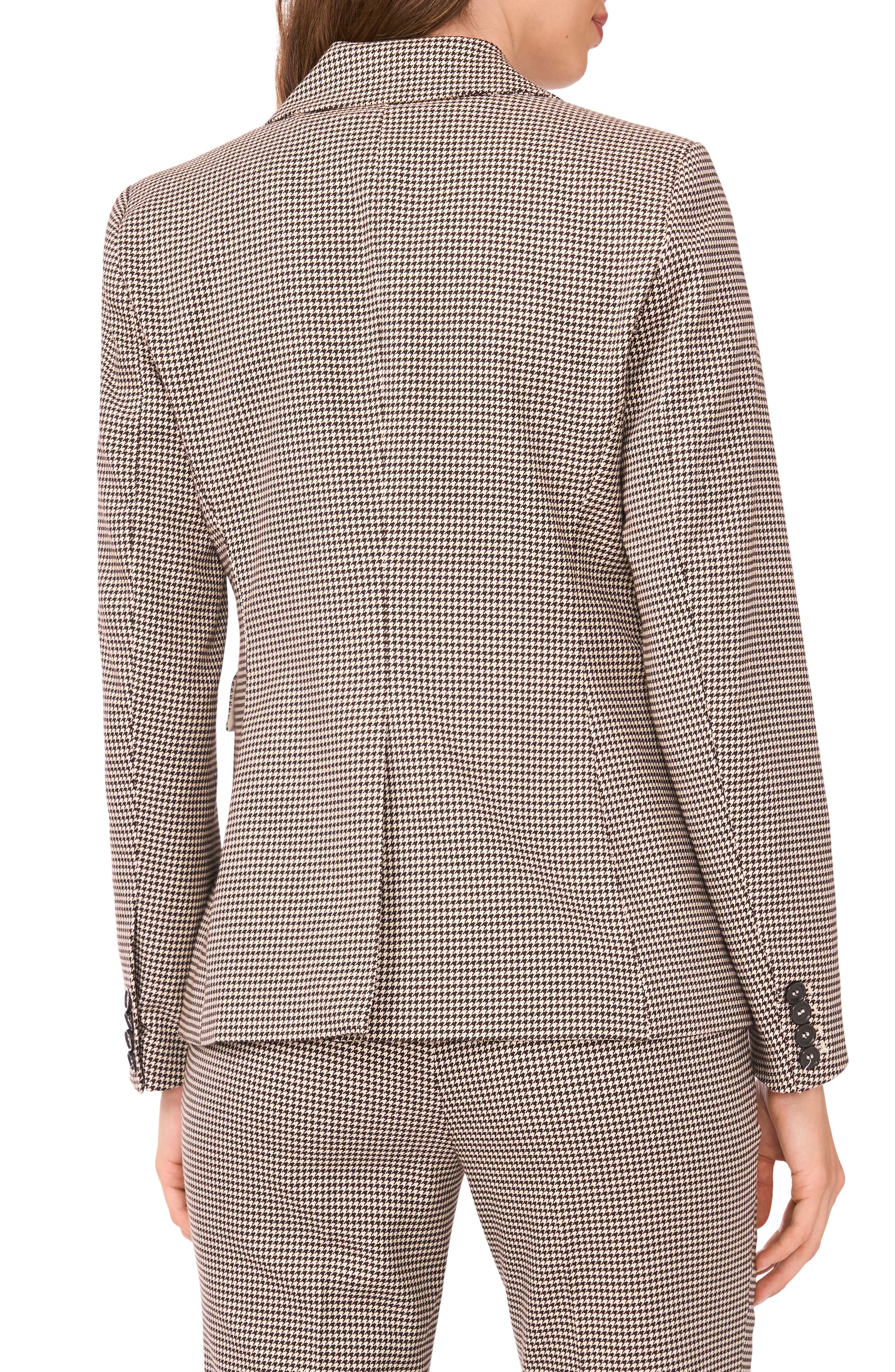 Double Breasted Houndstooth Blazer - image 2