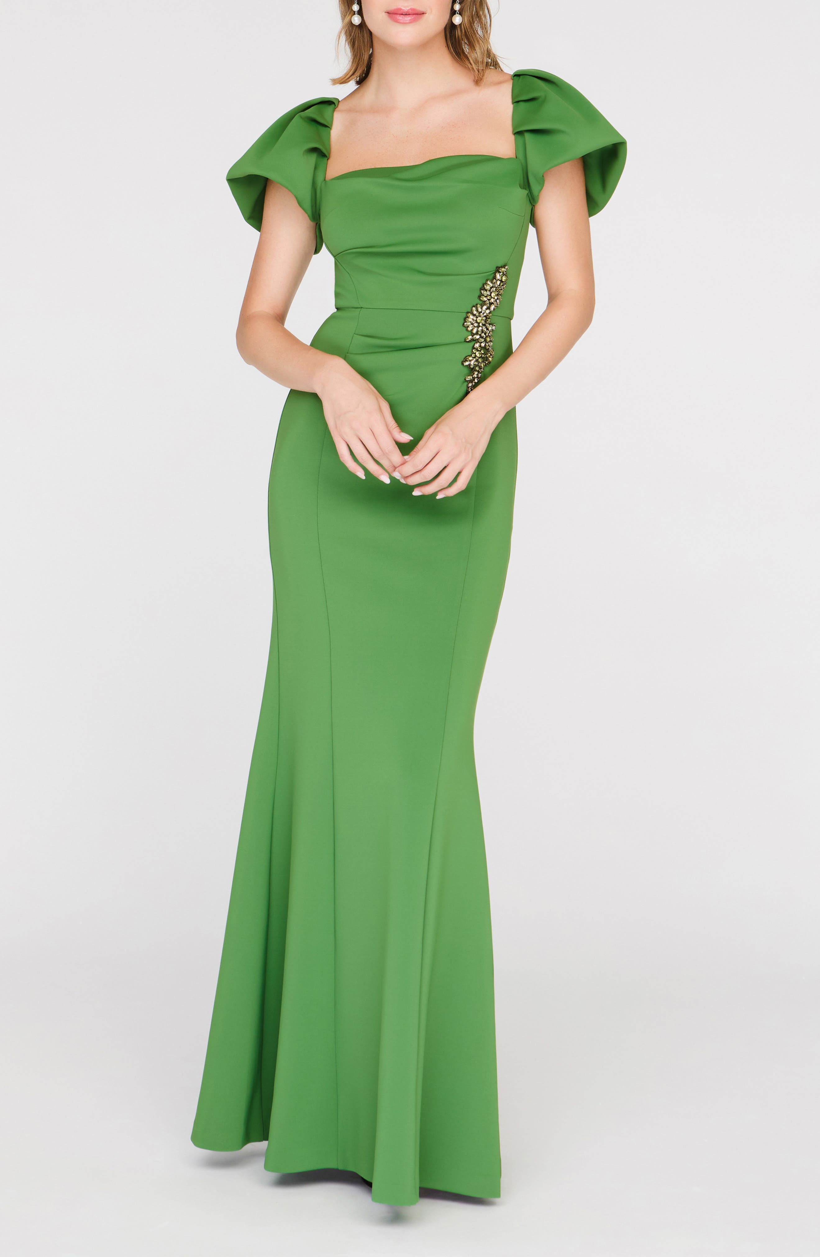 Scotlyn Puff Sleeve Gown - image 1