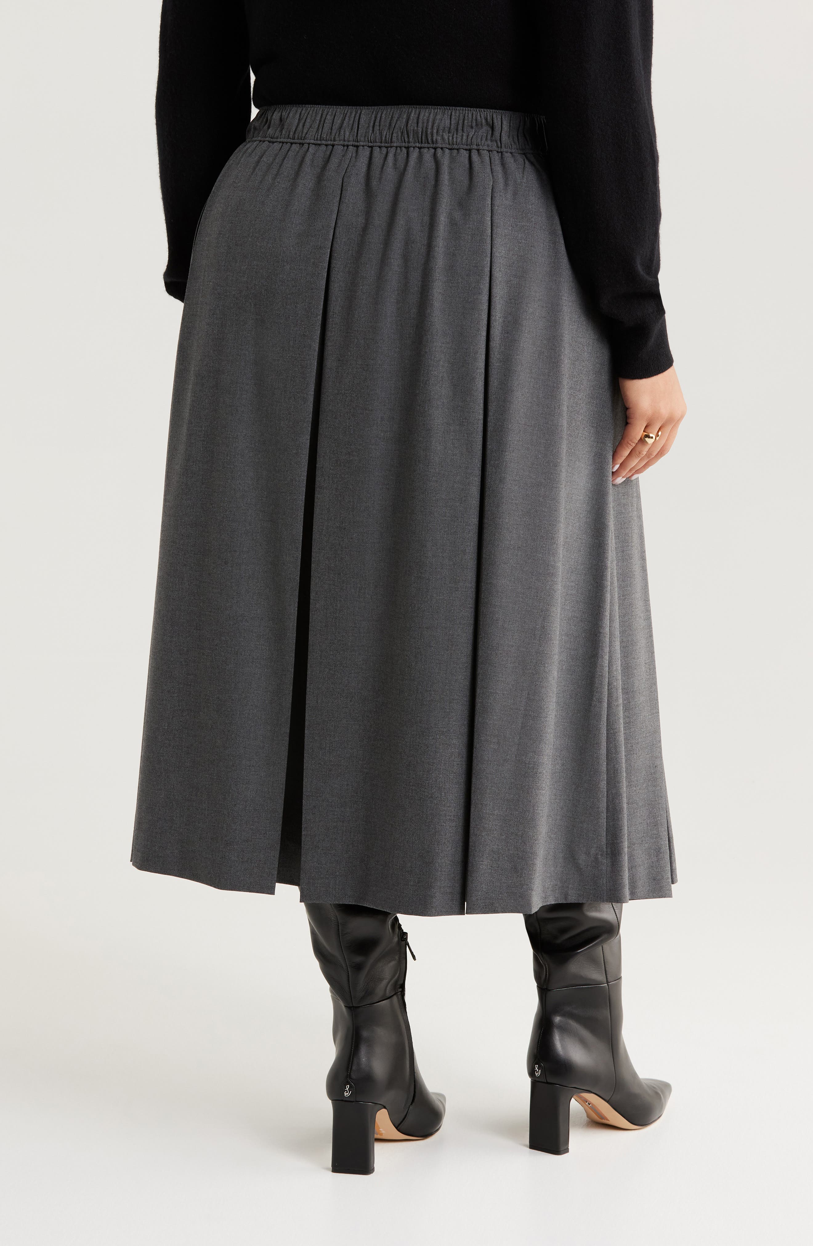 Pleated Midi Skirt - image 2