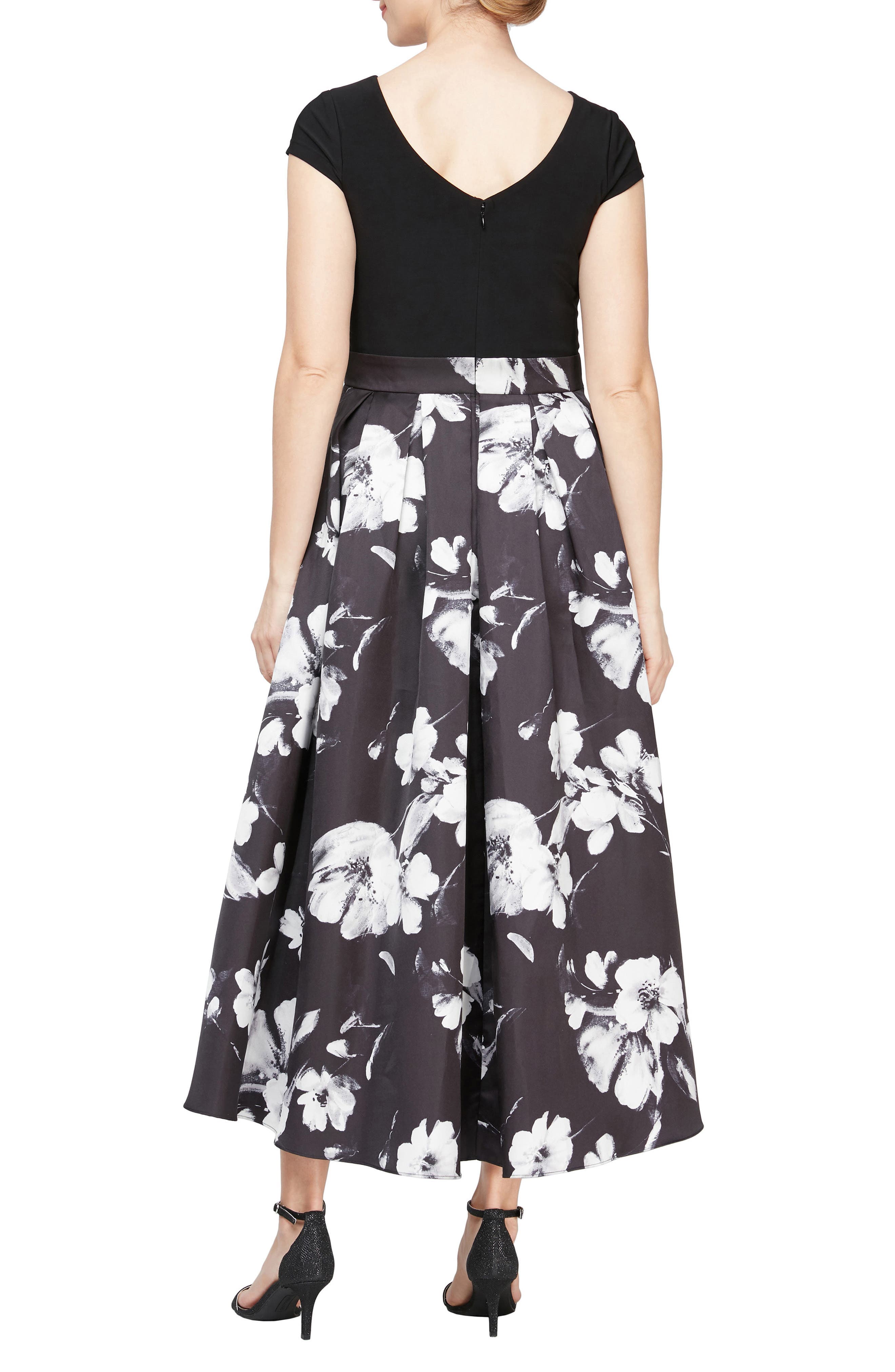 Floral High-Low Cocktail Dress - image 2