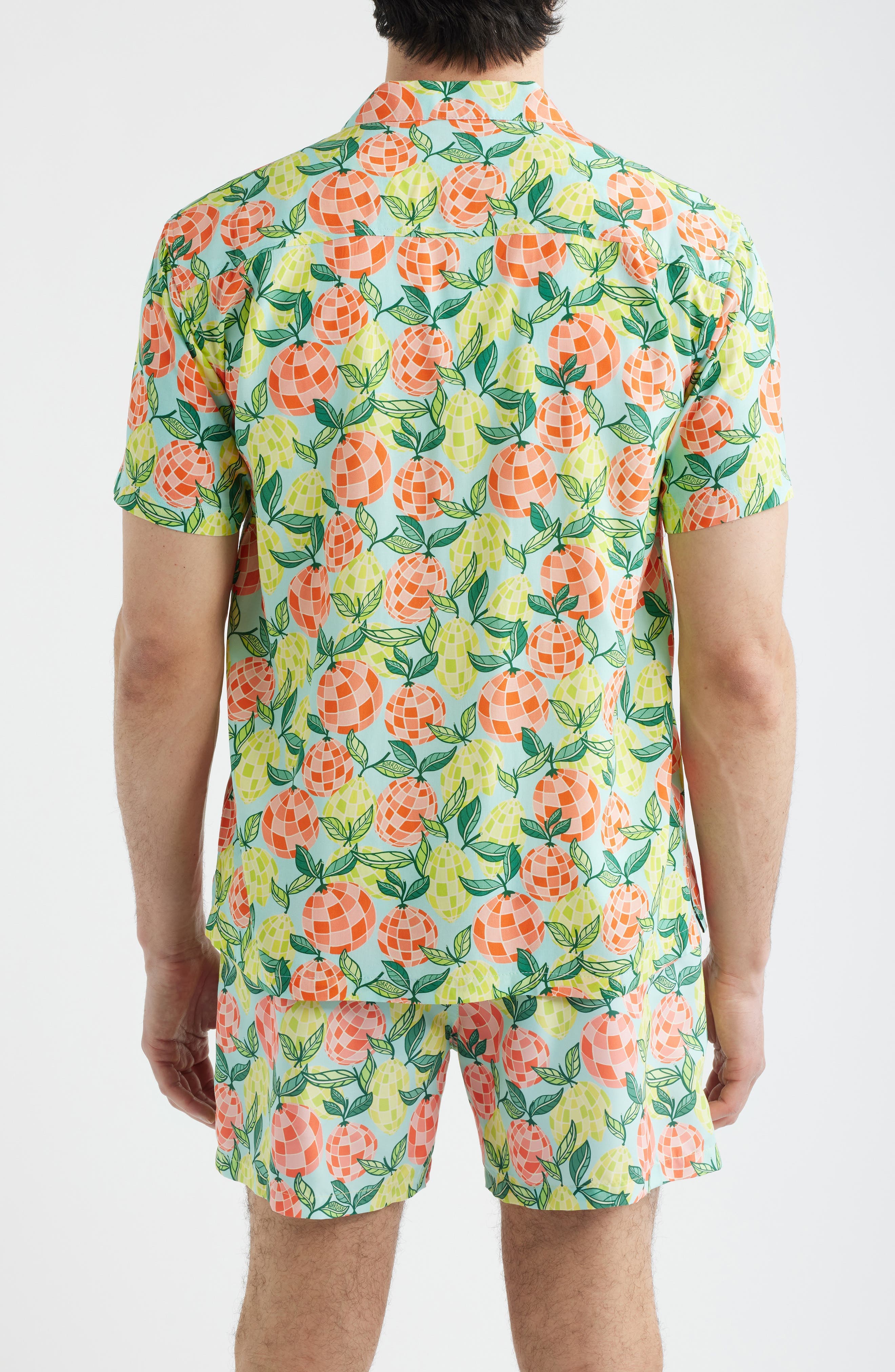 Citrus Disco Print Camp Shirt - image 2