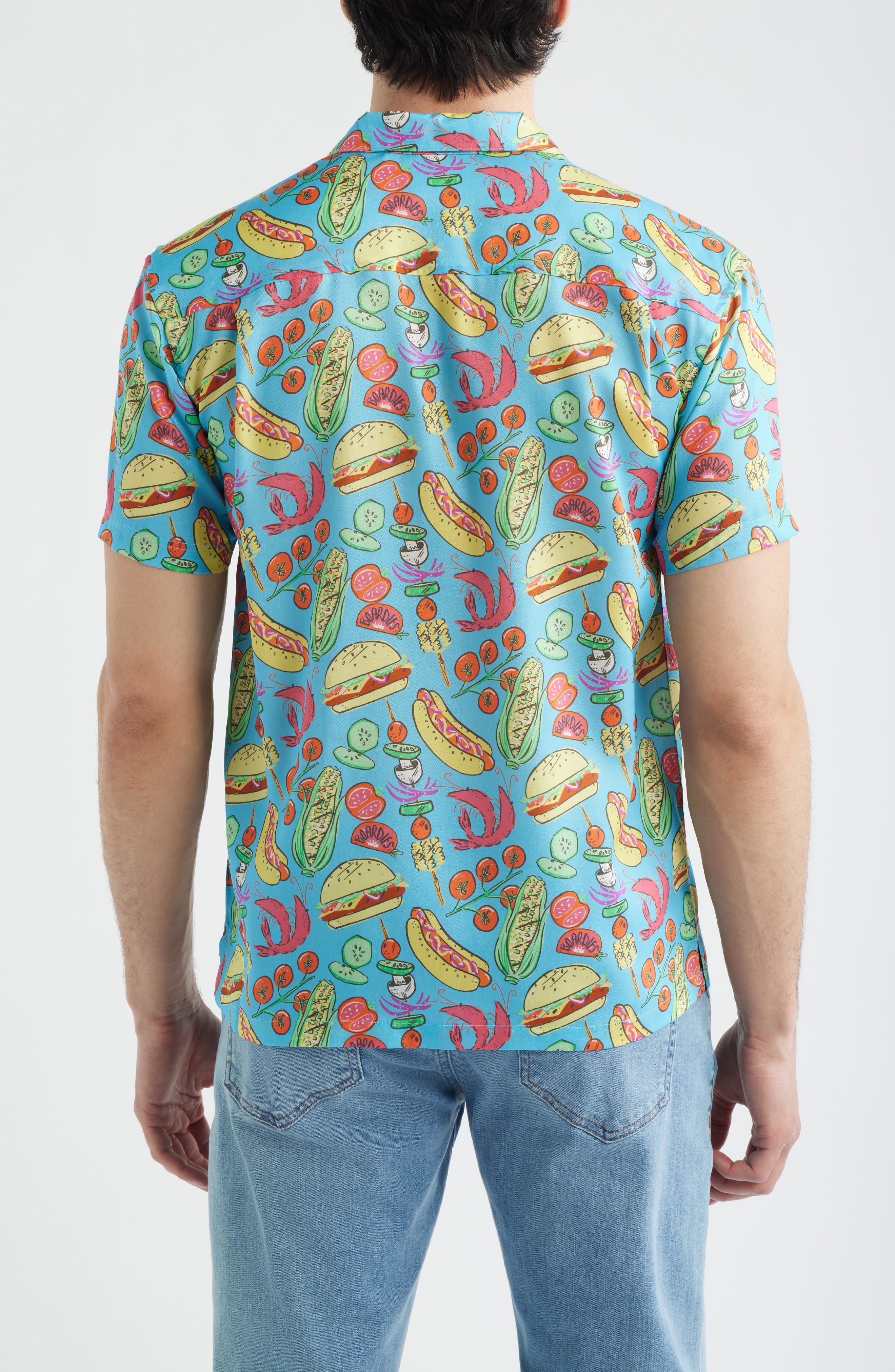 Barbecue Print Camp Shirt - image 2