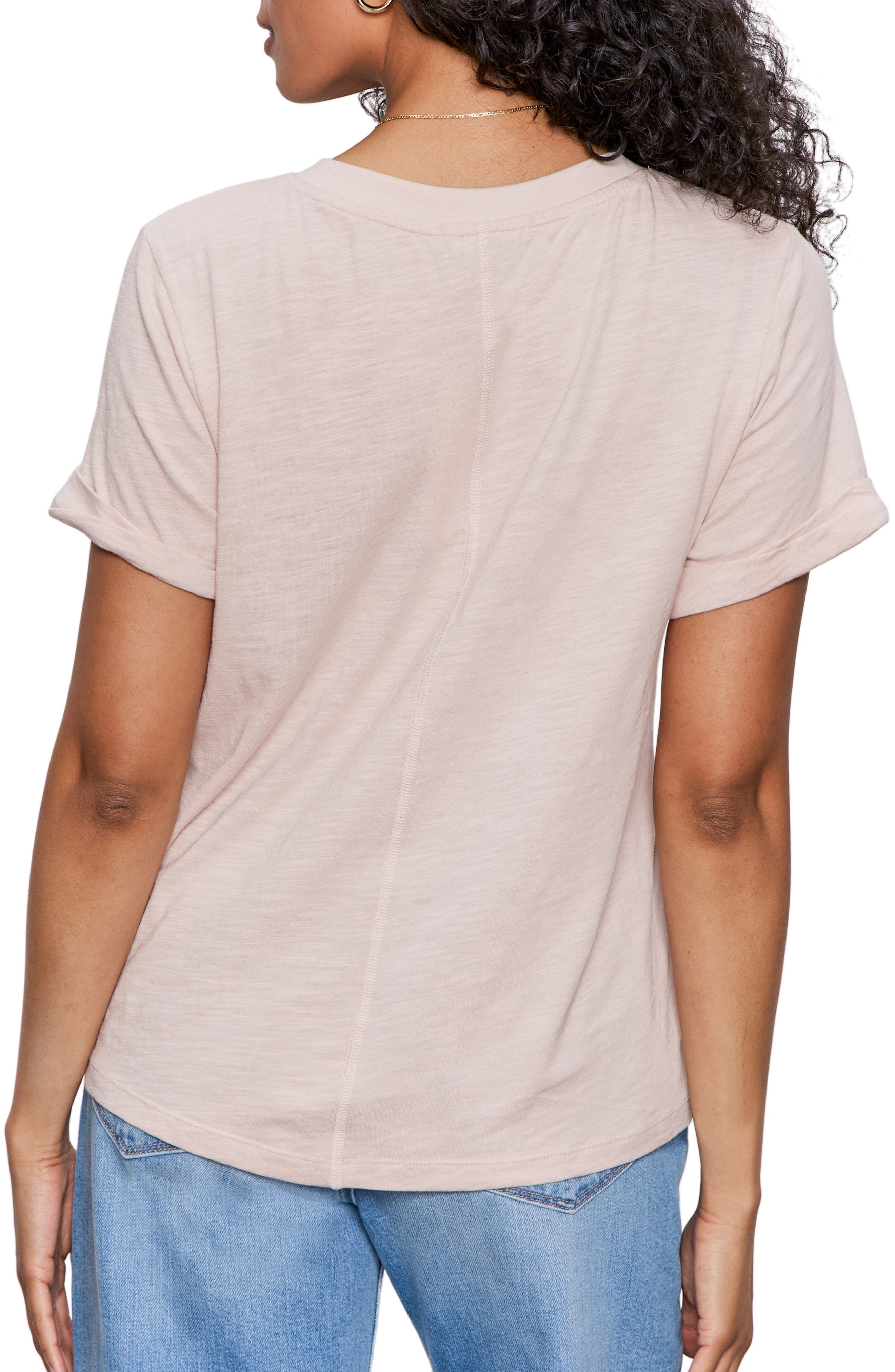 Perfect Roll Sleeve Cotton T-Shirt - image 2