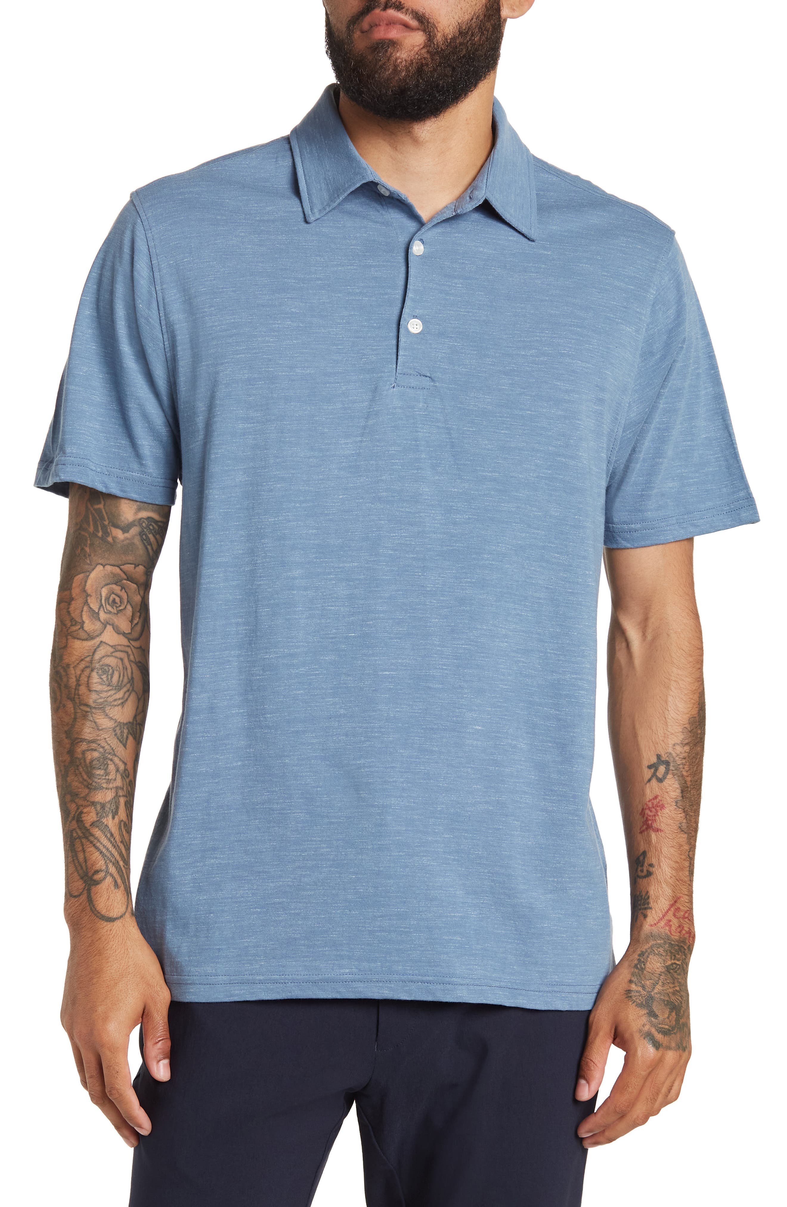 Awave Heathered Polo Shirt - image 1