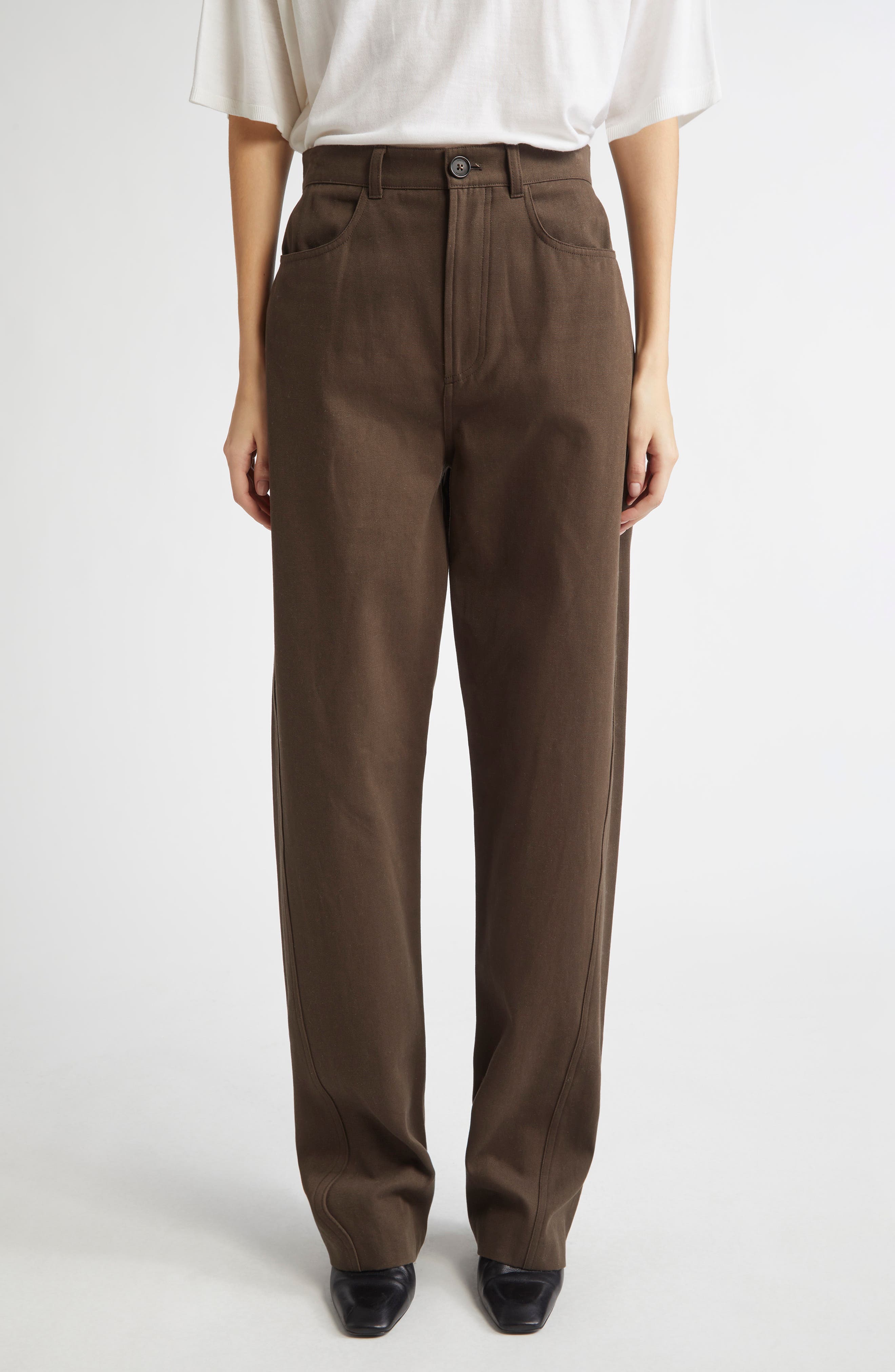 Twisted Tailored Organic Cotton Trousers - image 1