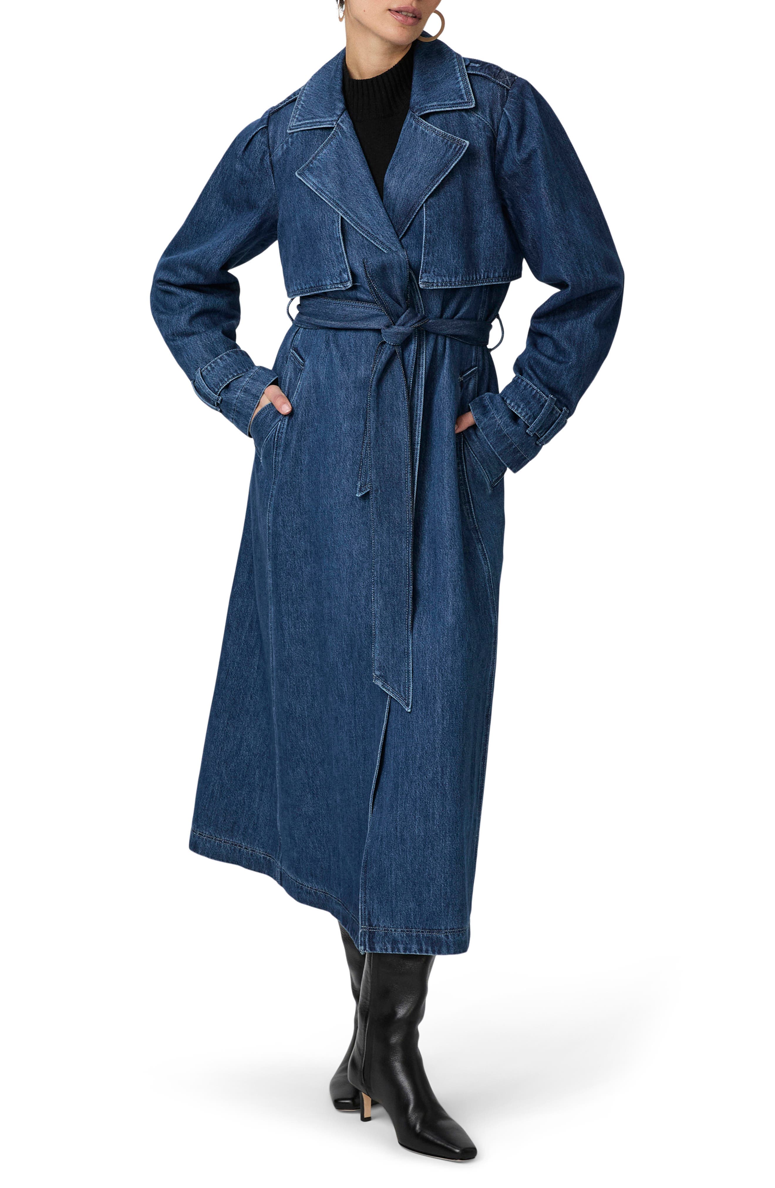 Raina Denim Trench Coat - image 1