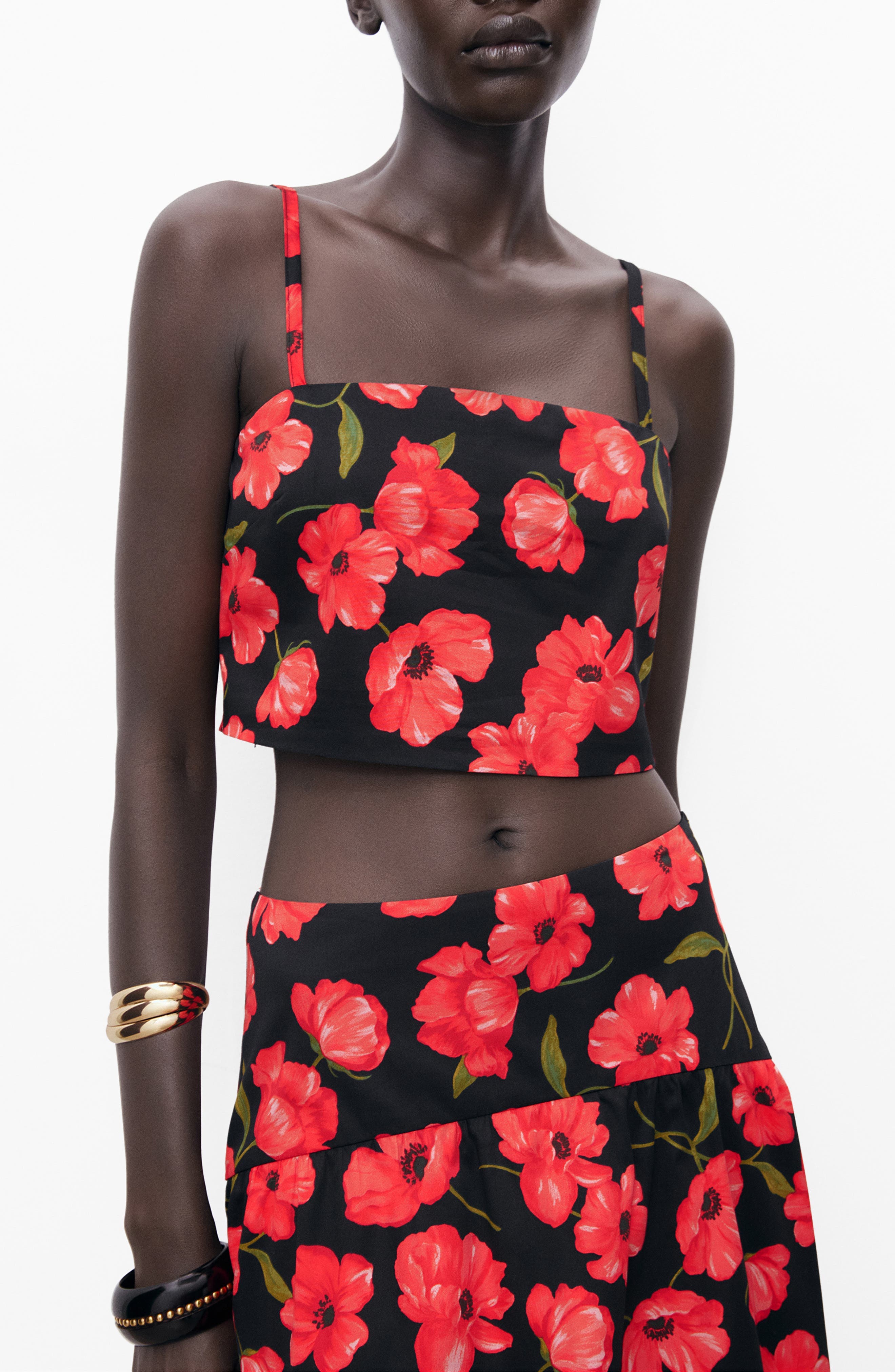Ama Floral Crop Camisole
