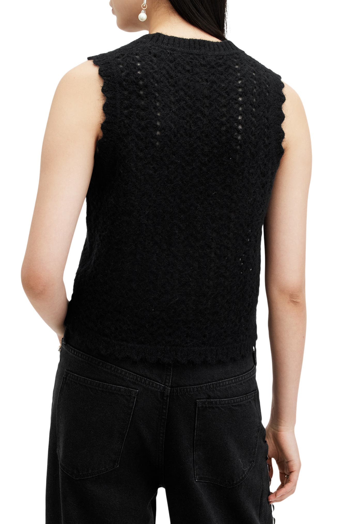 Vivian Openwork Sweater Vest - image 2