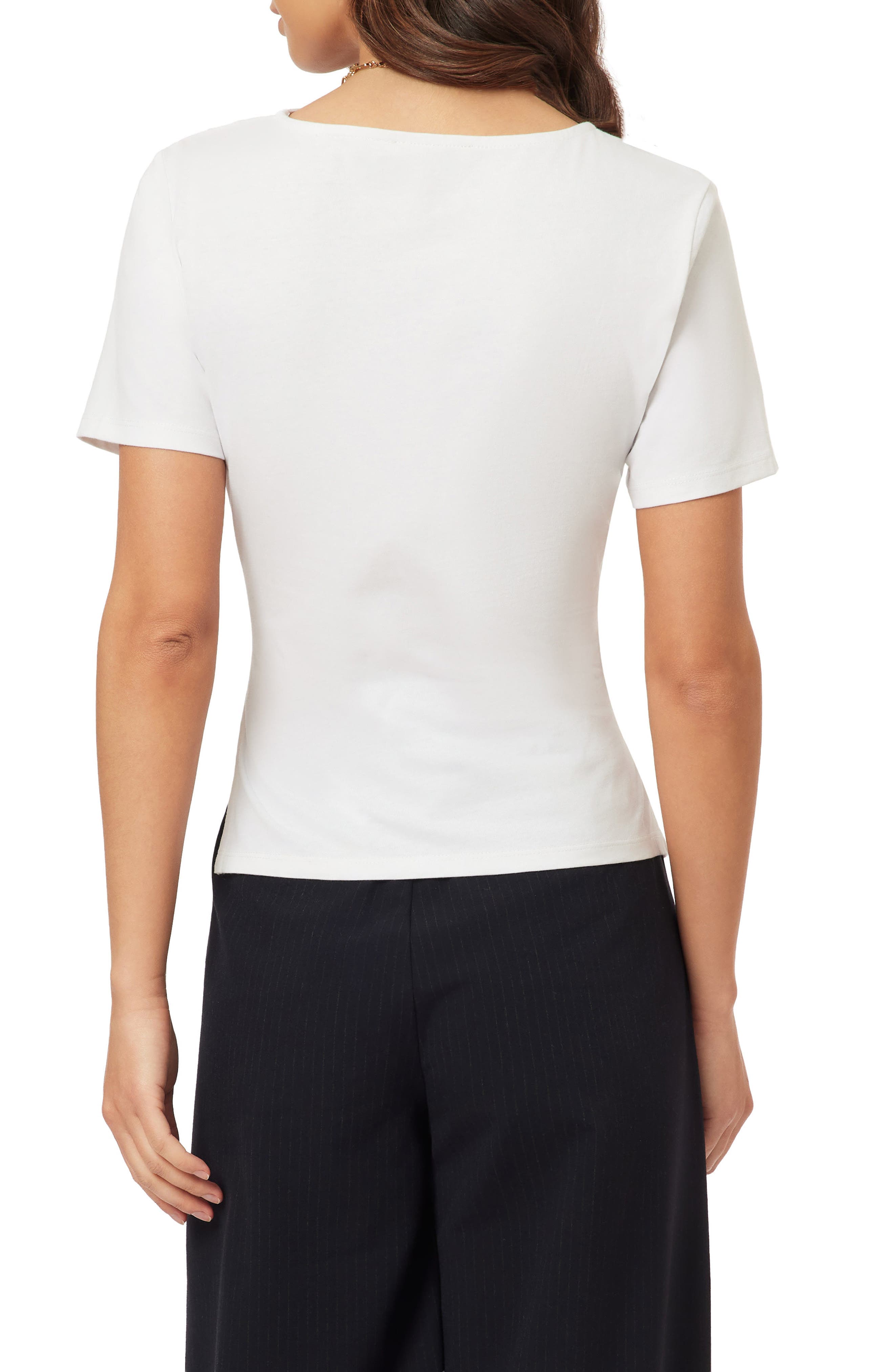 Gathered Asymmetric Tee - image 4