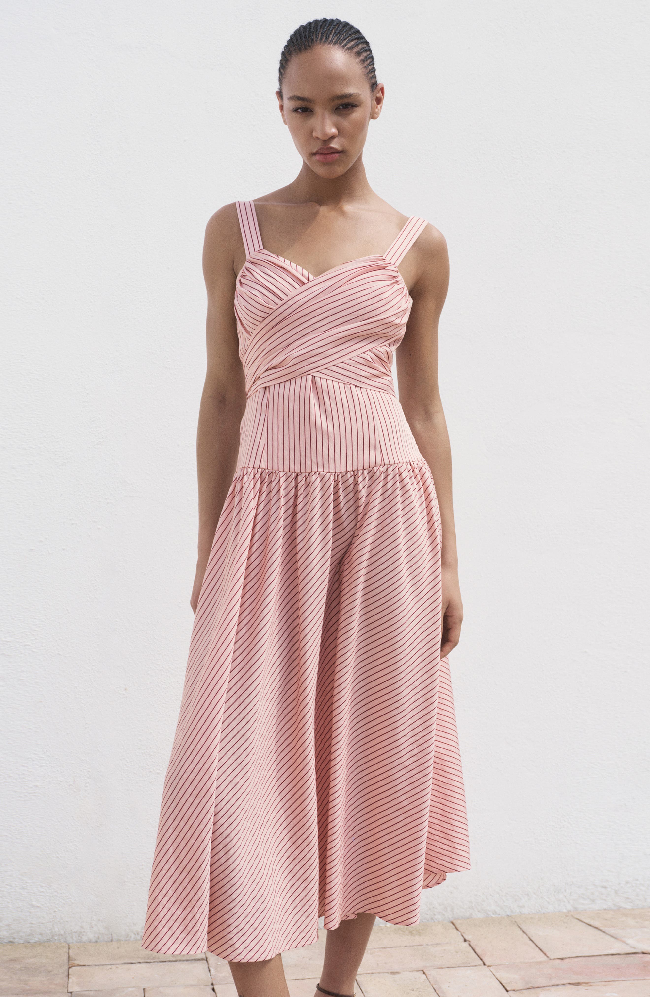 Stripe Crossover Dress - image 2