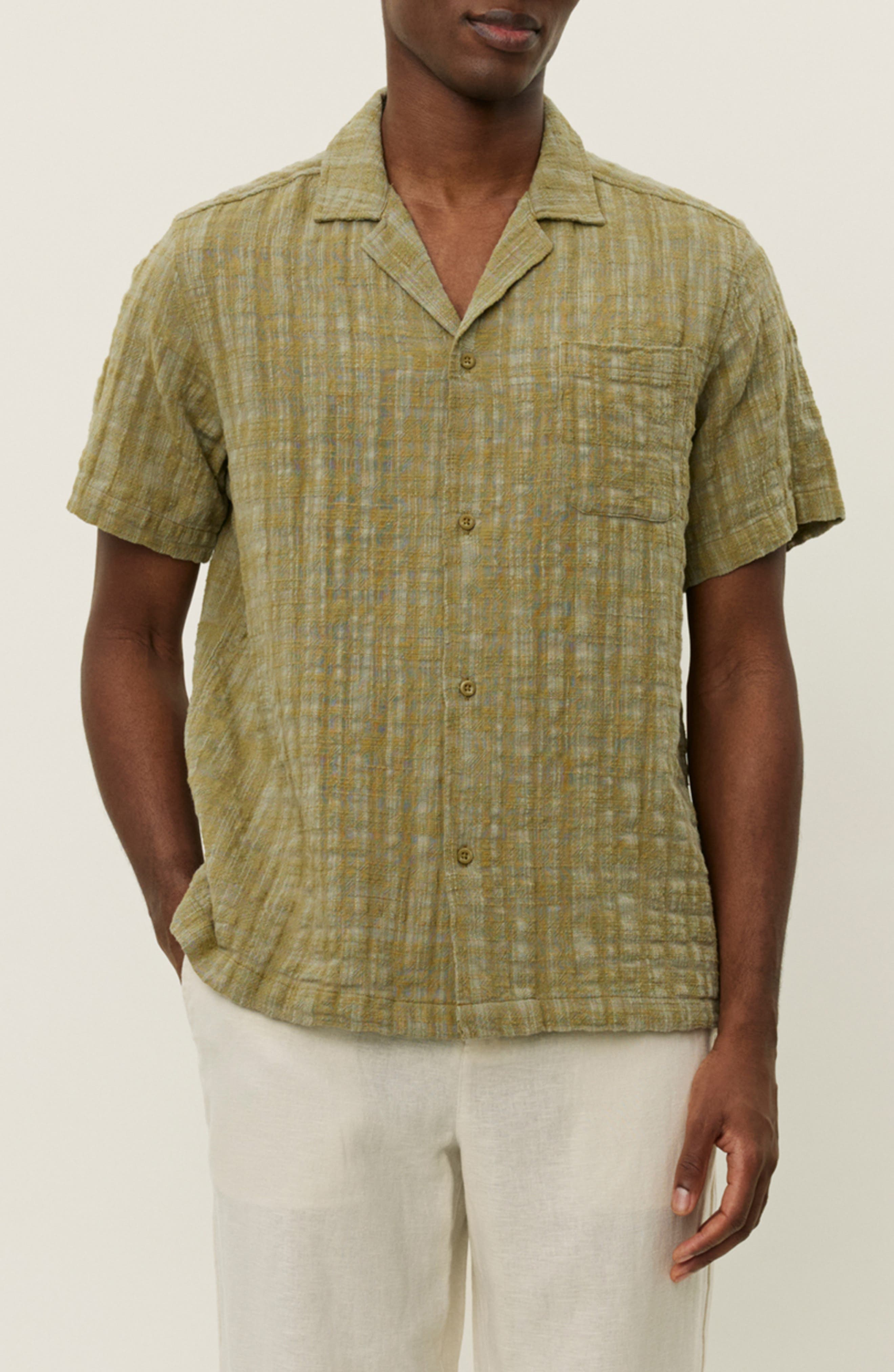 Lesley Slub Cotton Camp Shirt - image 1