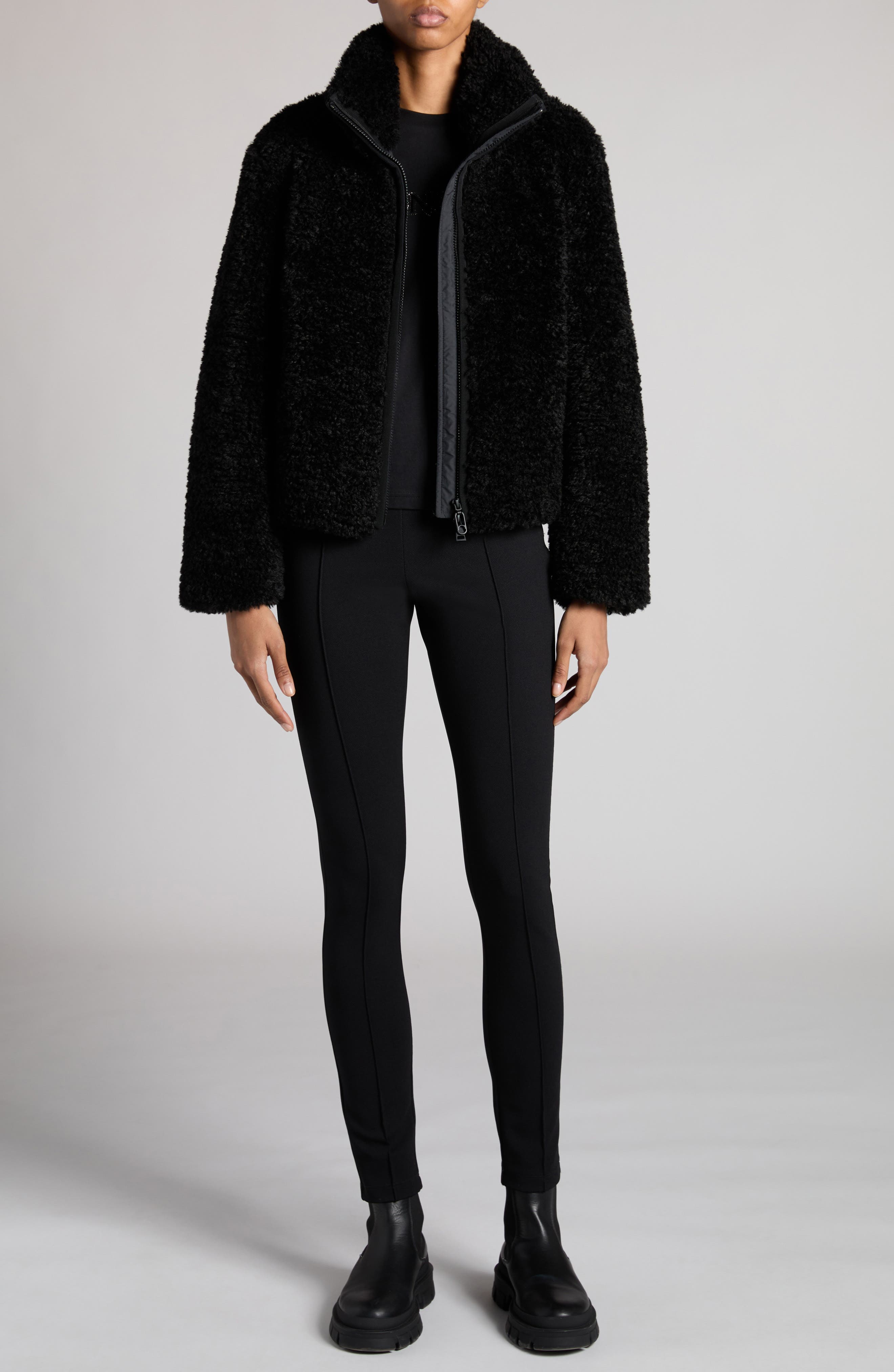 Bridoire Faux Shearling Bomber Jacket - image 2