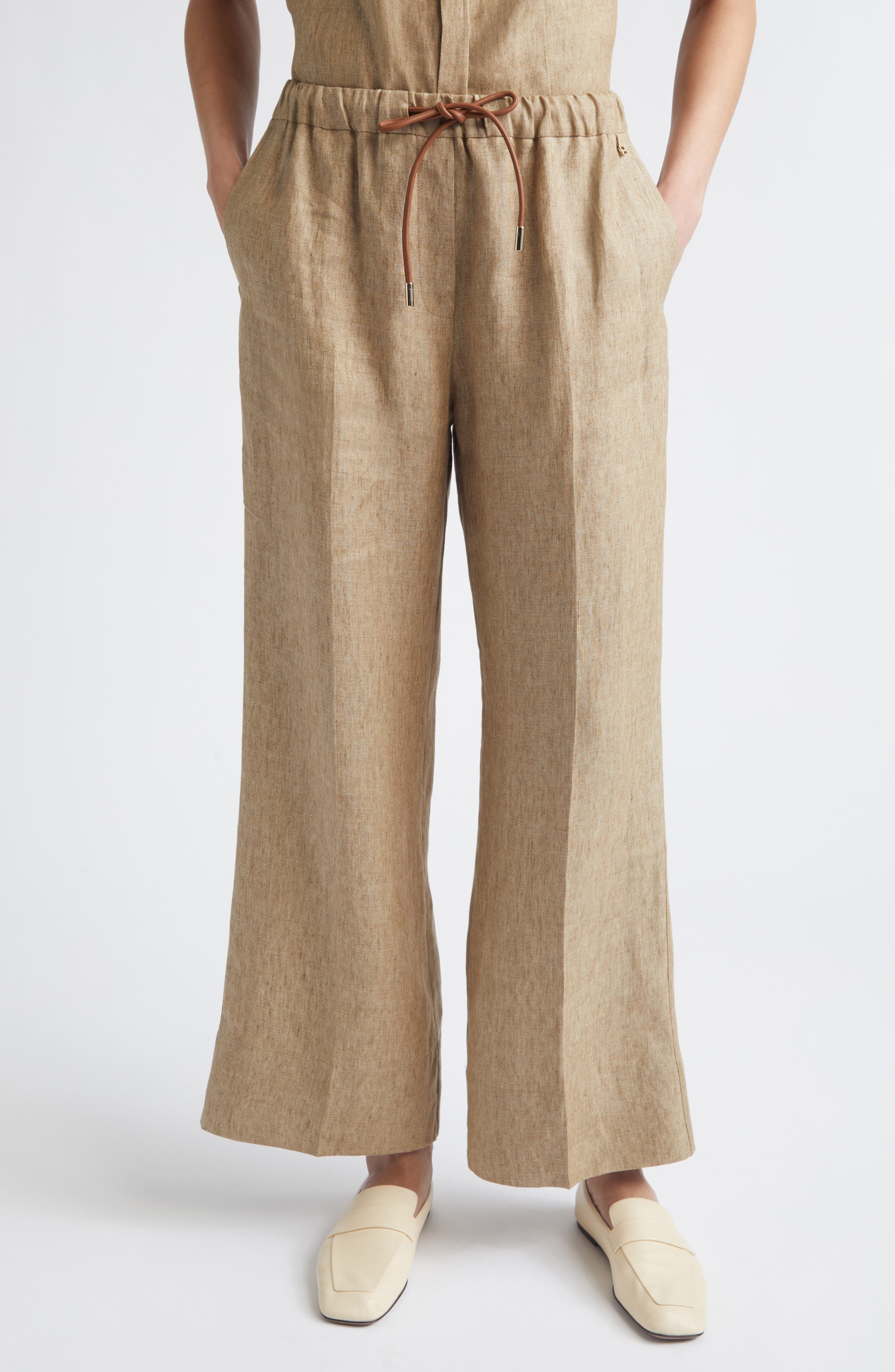 New Linen Water Repellent Drawstring Pants - image 1