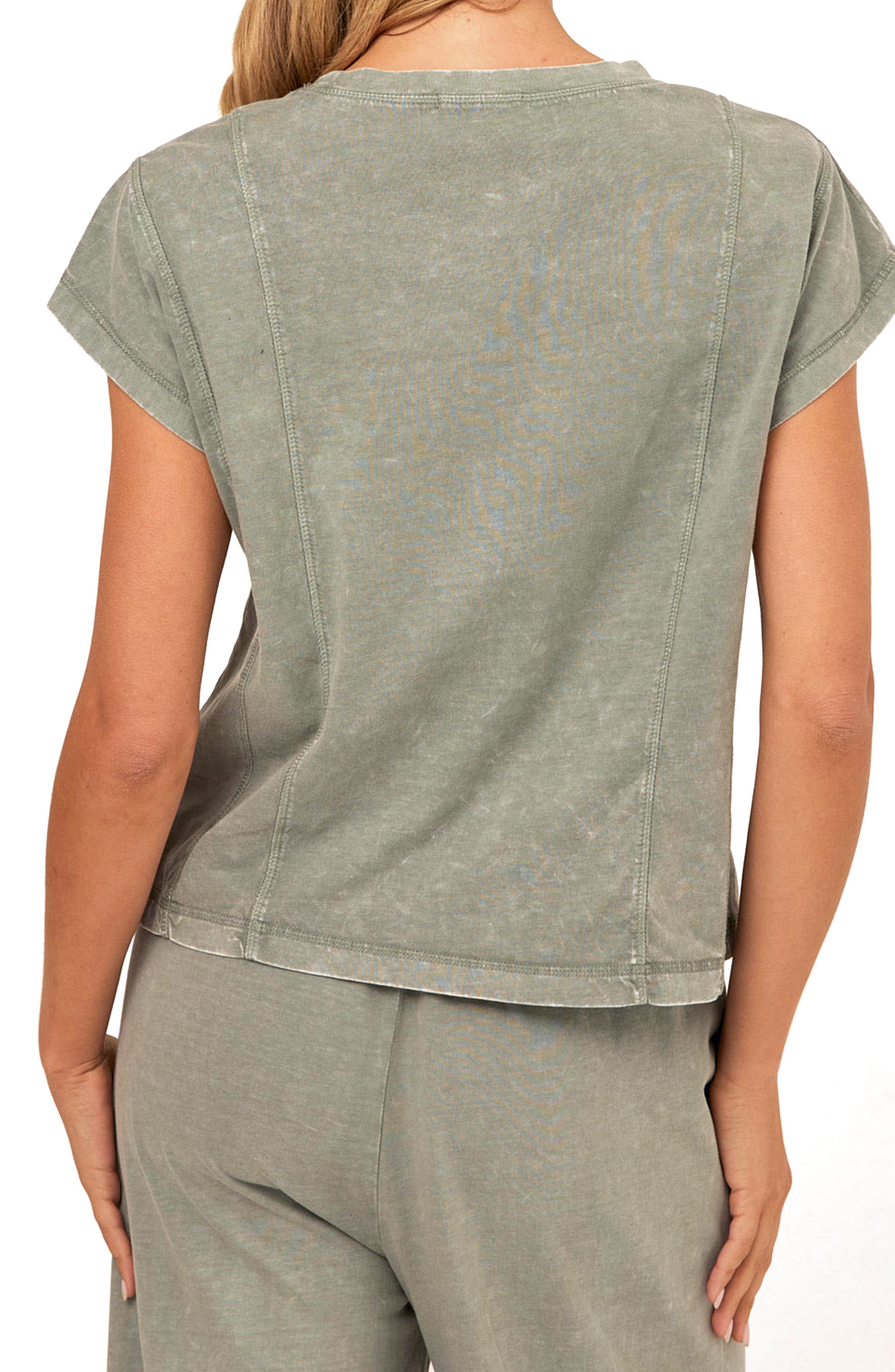 Laurie Mineral Wash Seamed T-Shirt - image 2