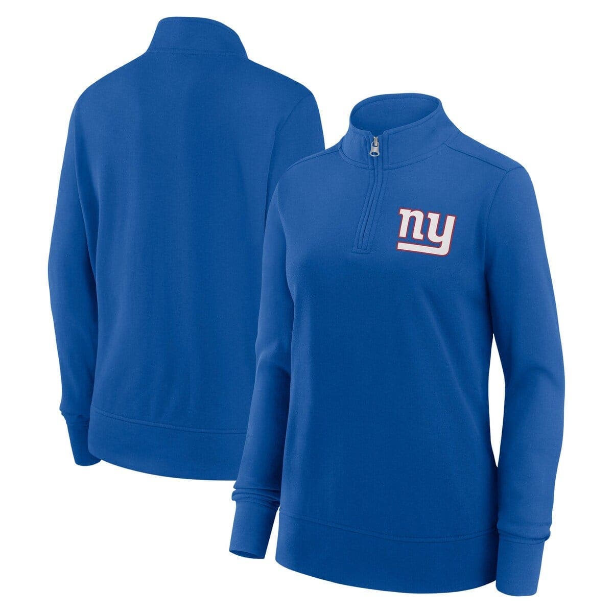 Women's Logo Athletic Royal New York Giants Velocity Quarter-Zip Jacket - image 1