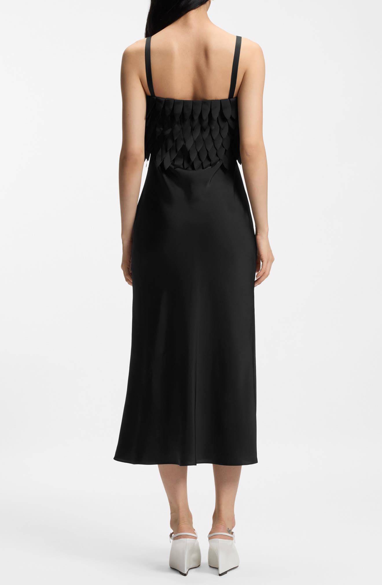 Dalaster Faux Feather Bodice Maxi Dress - image 2