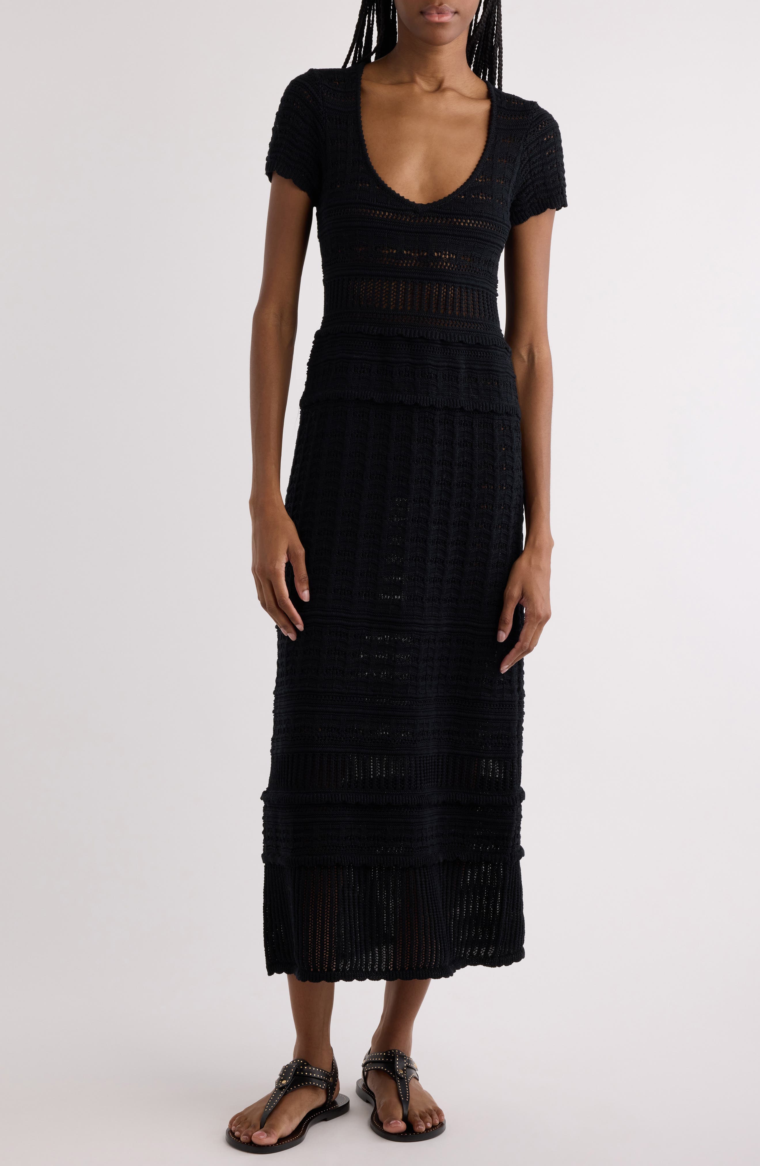 Aurore Open Stitch Sweater Dress - image 1