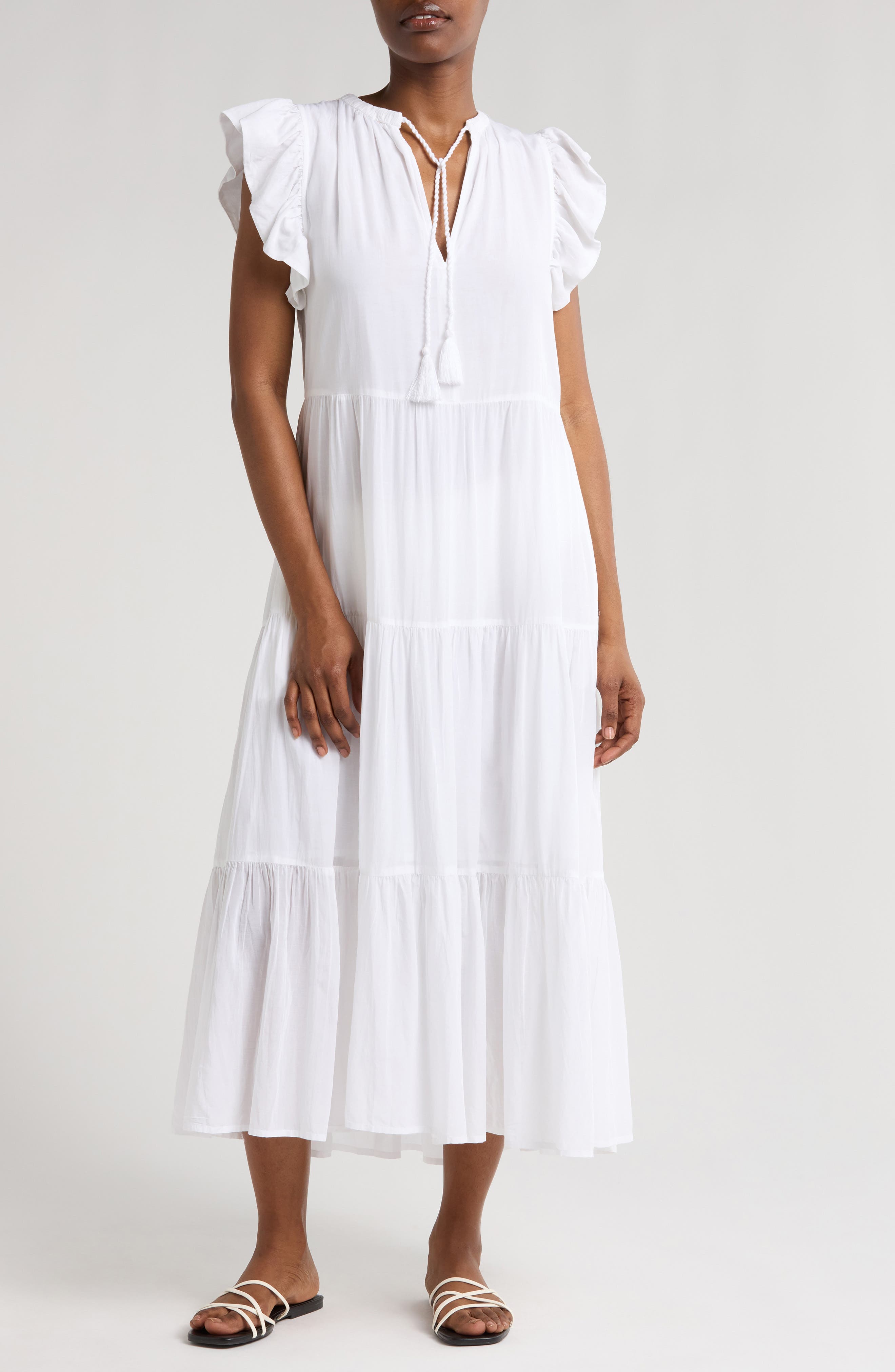 Tiered Cover-Up Maxi Dress - image 1