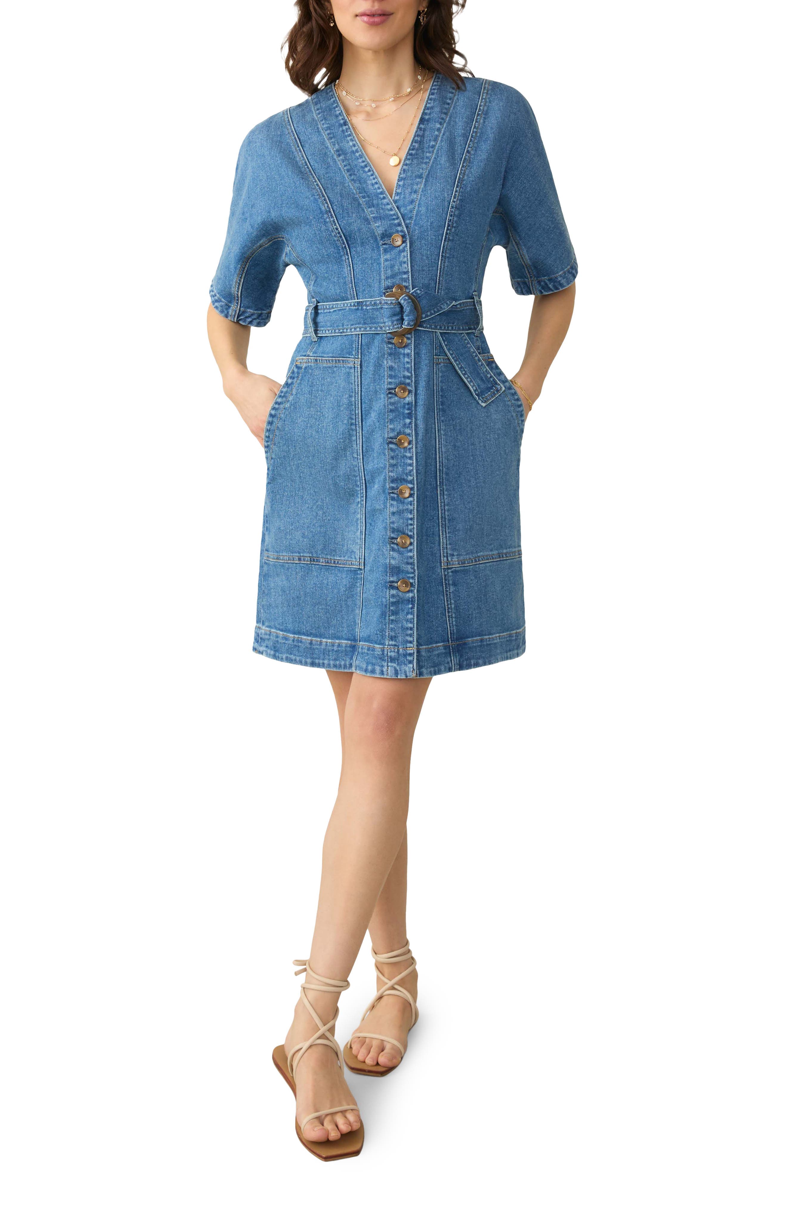 Camille Denim Minidress - image 1