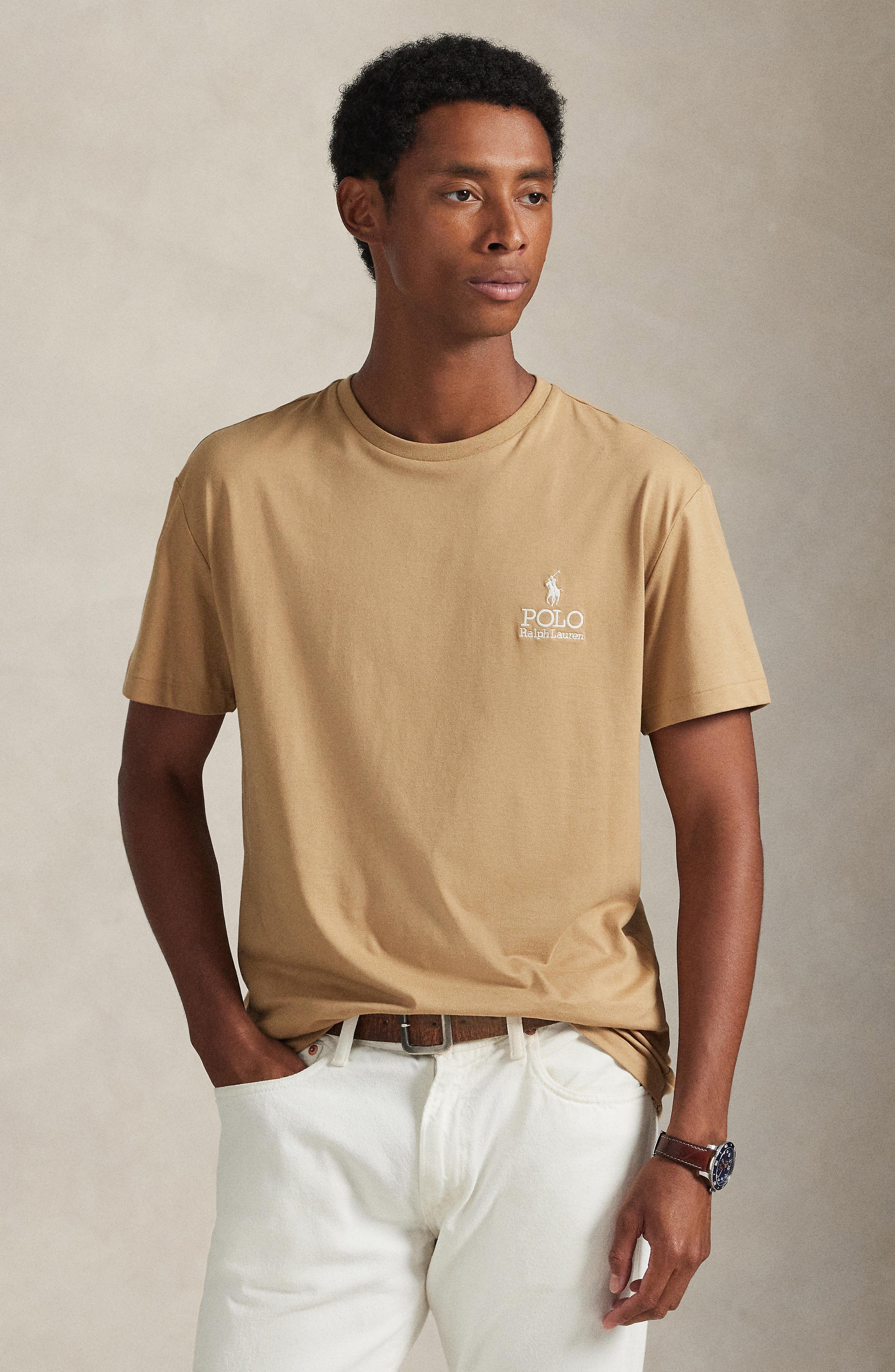Classic Fit Embroidered Logo Jersey T-Shirt - image 2