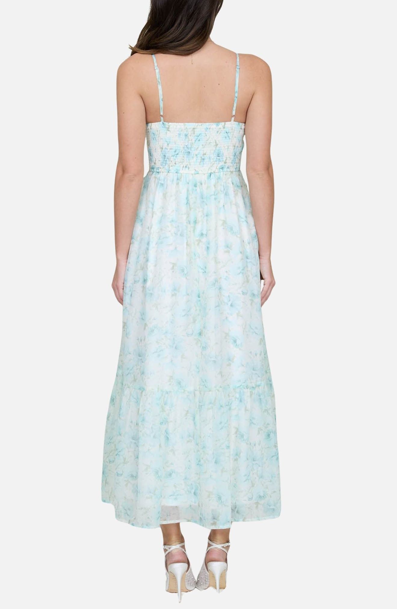 Floral Print Chiffon Party Dress - image 2