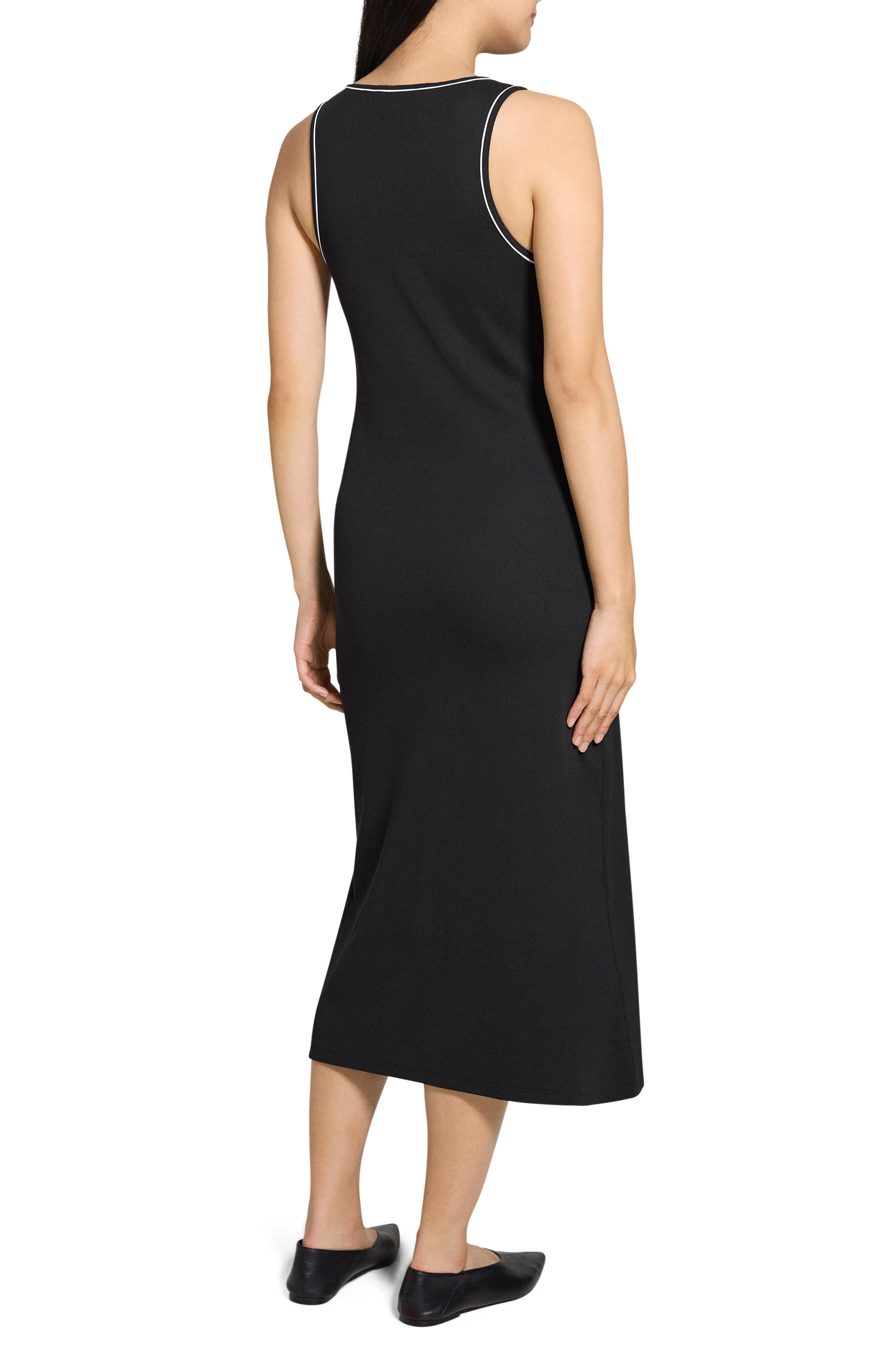 Contrast Tipped Rib Tank Dress - image 2
