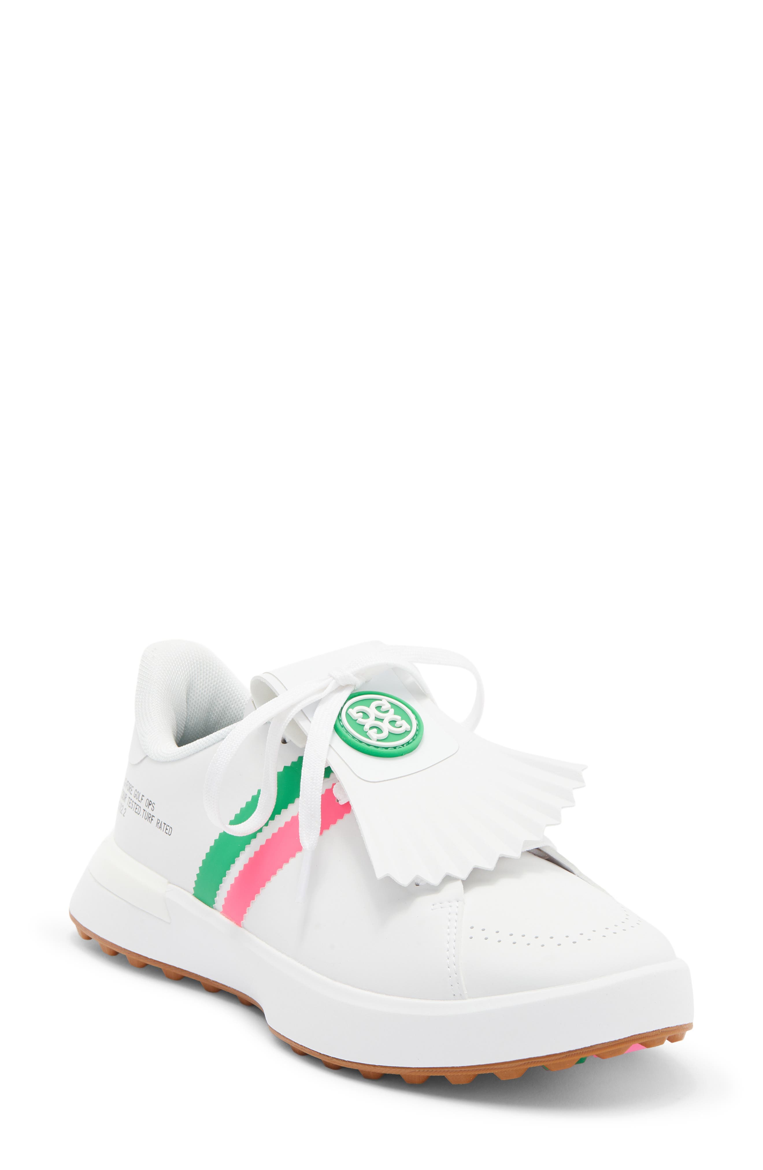 Gallivan2R Debossed Heart G's Kiltie Golf Shoe - image 1