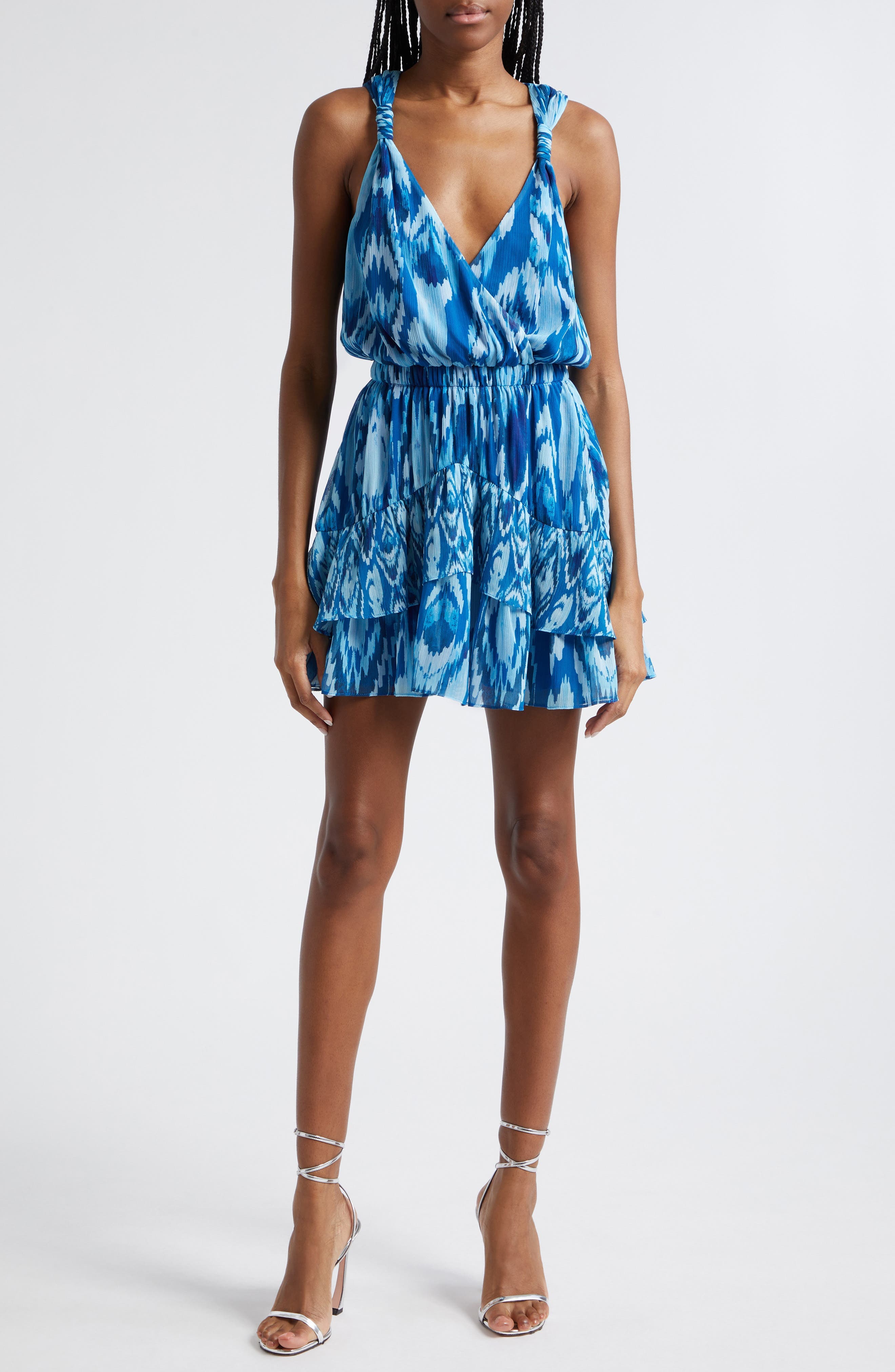 Harmoni Print Sleeveless Minidress - image 1