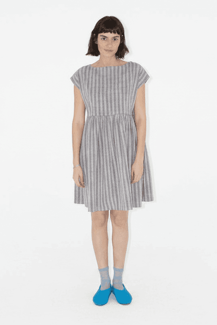 Float Slit-neck Mini Dress - image 3