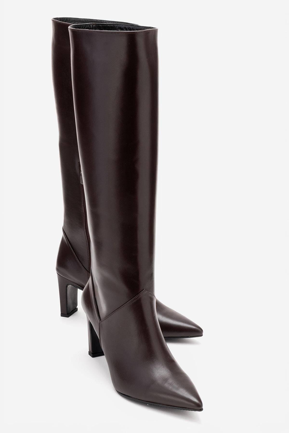 Merla Leather Block Heel Boot - image 3